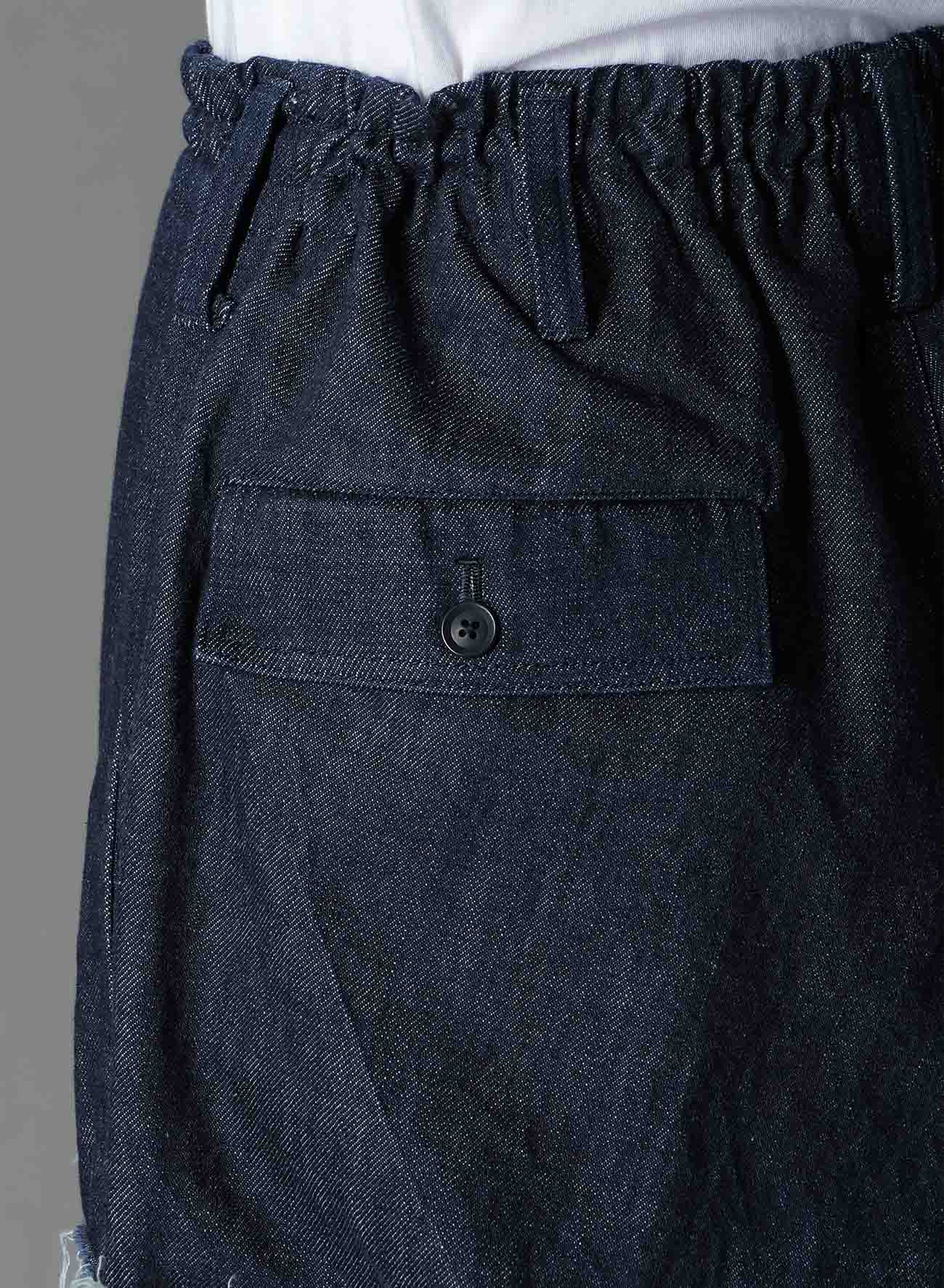 12OZ DENIM RIBBED HEM CARGO PANTS