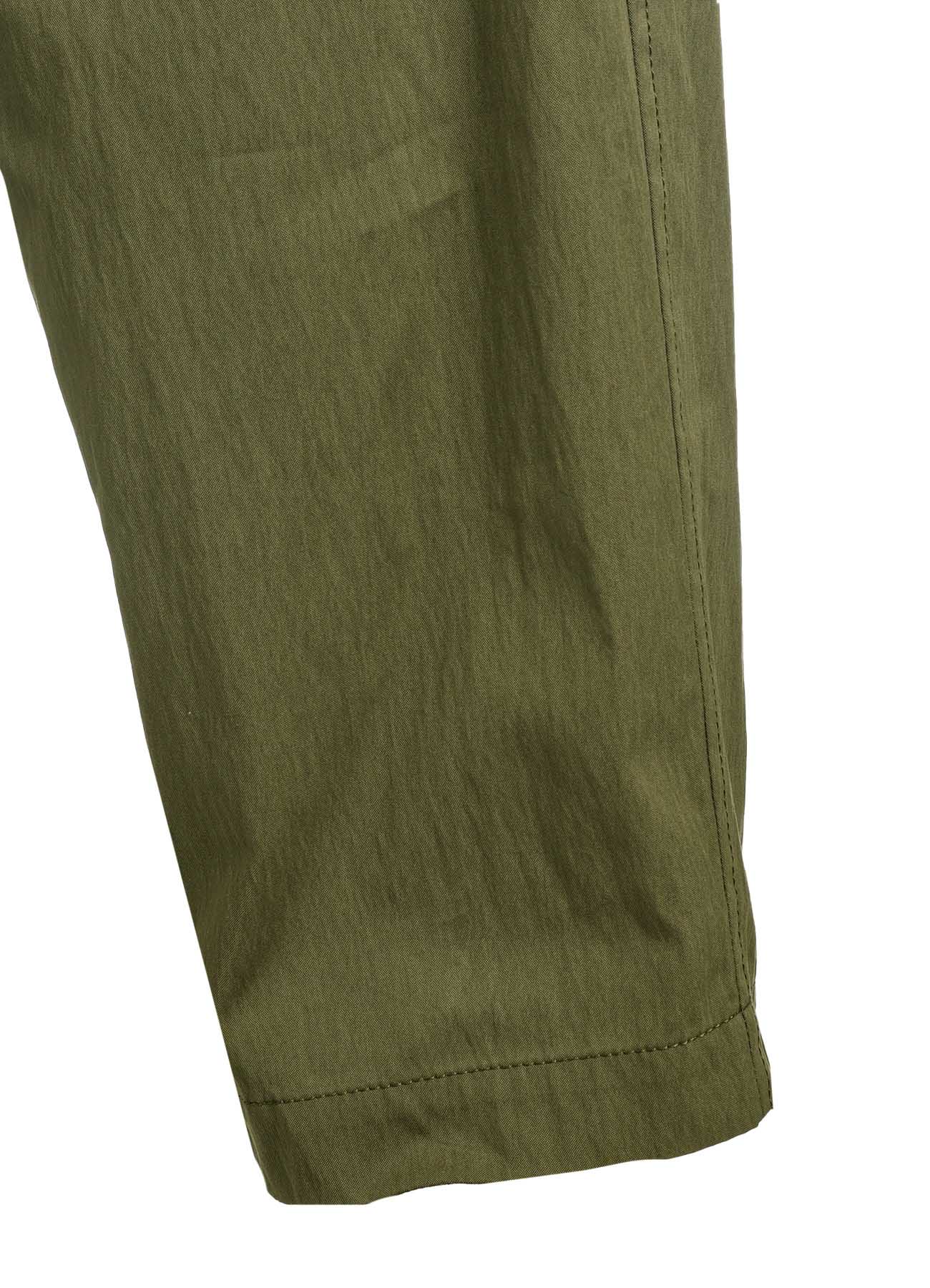 COTTON/NYLON OXFORD PANTS WITH FULLED WOOL GAUZE POCKETS