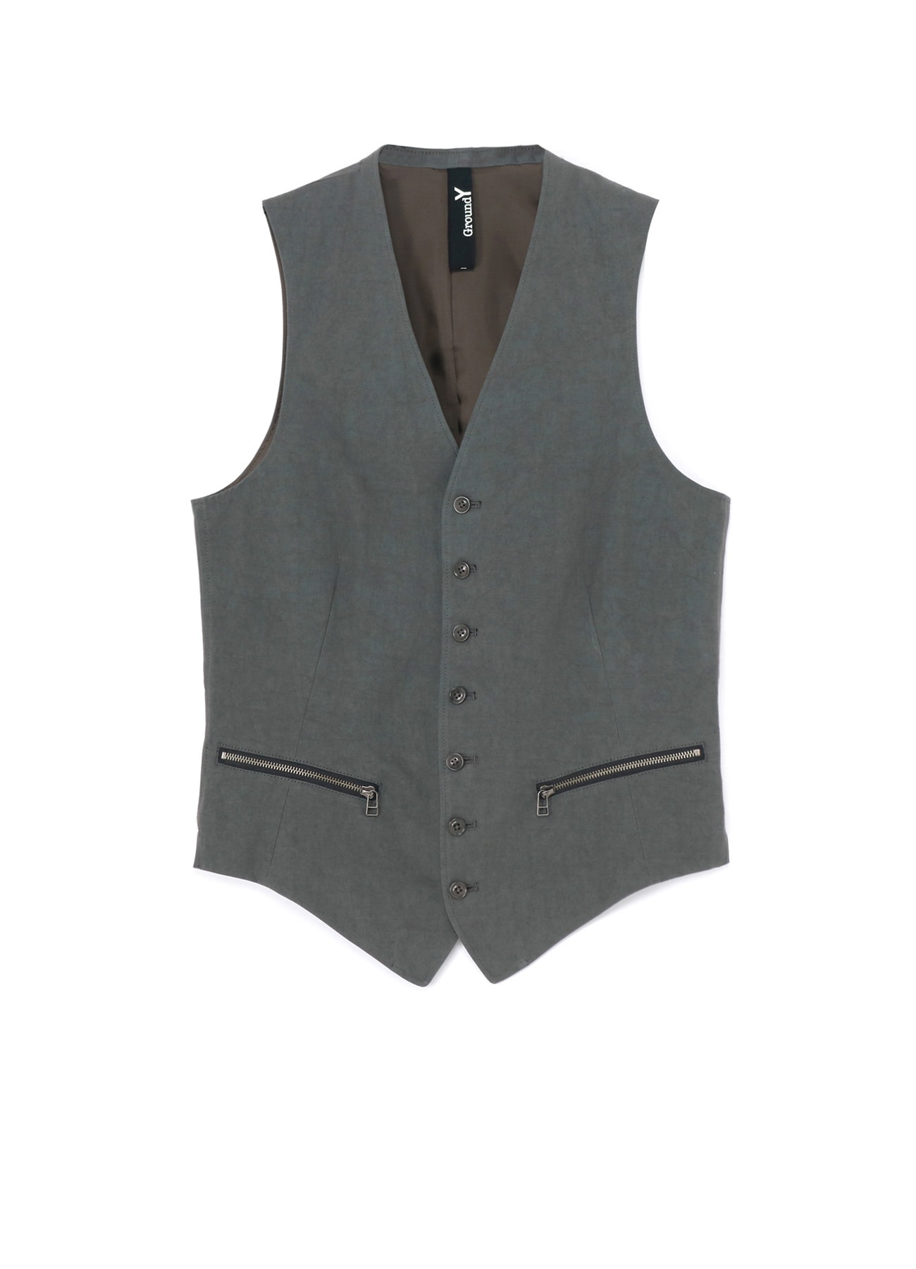 COTTON ZAZA CROSS WA ZIPPER POCKET VEST