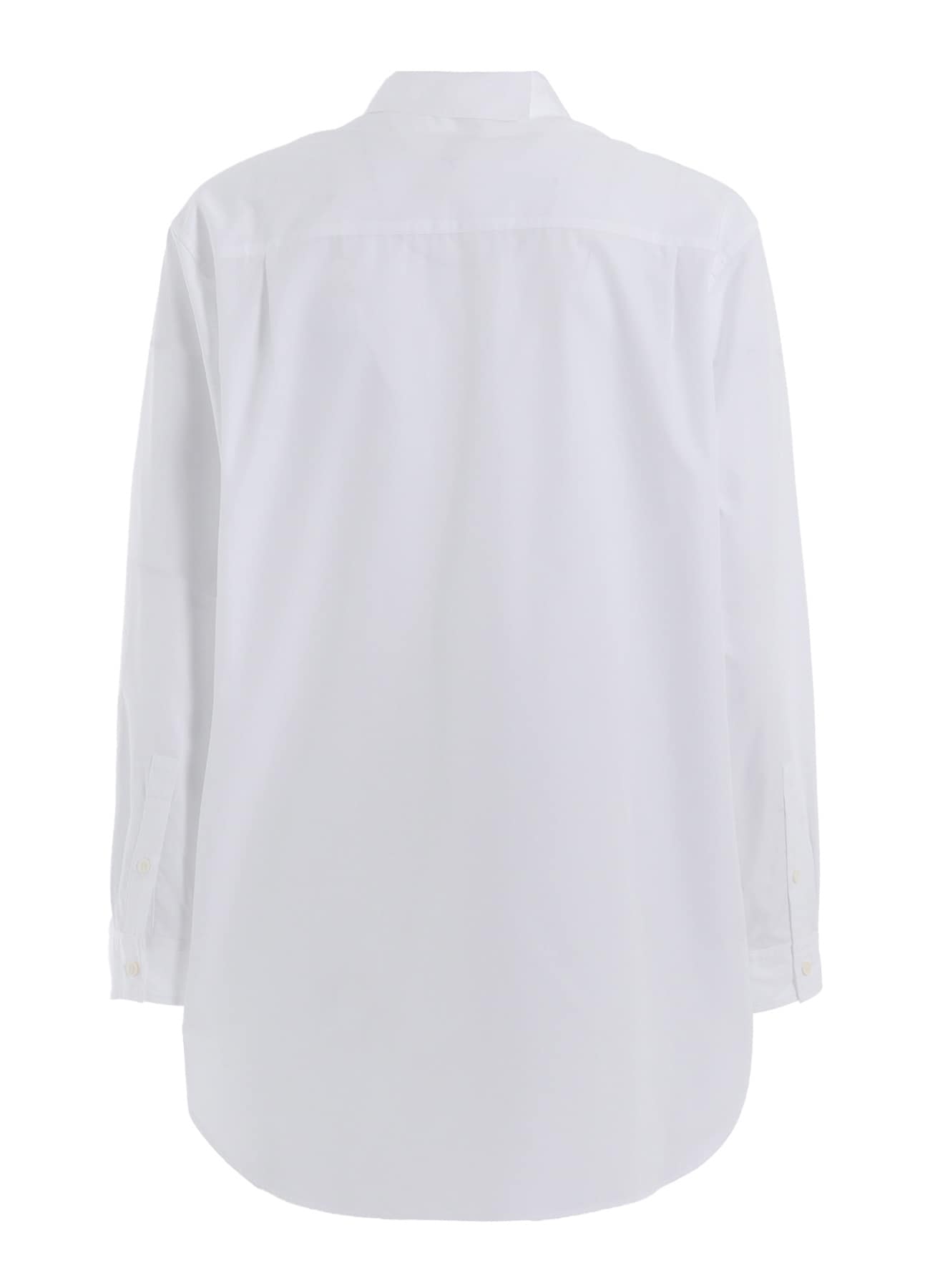 COTTON BROADCLOTH COLLAR CUT-OFF SHIRT