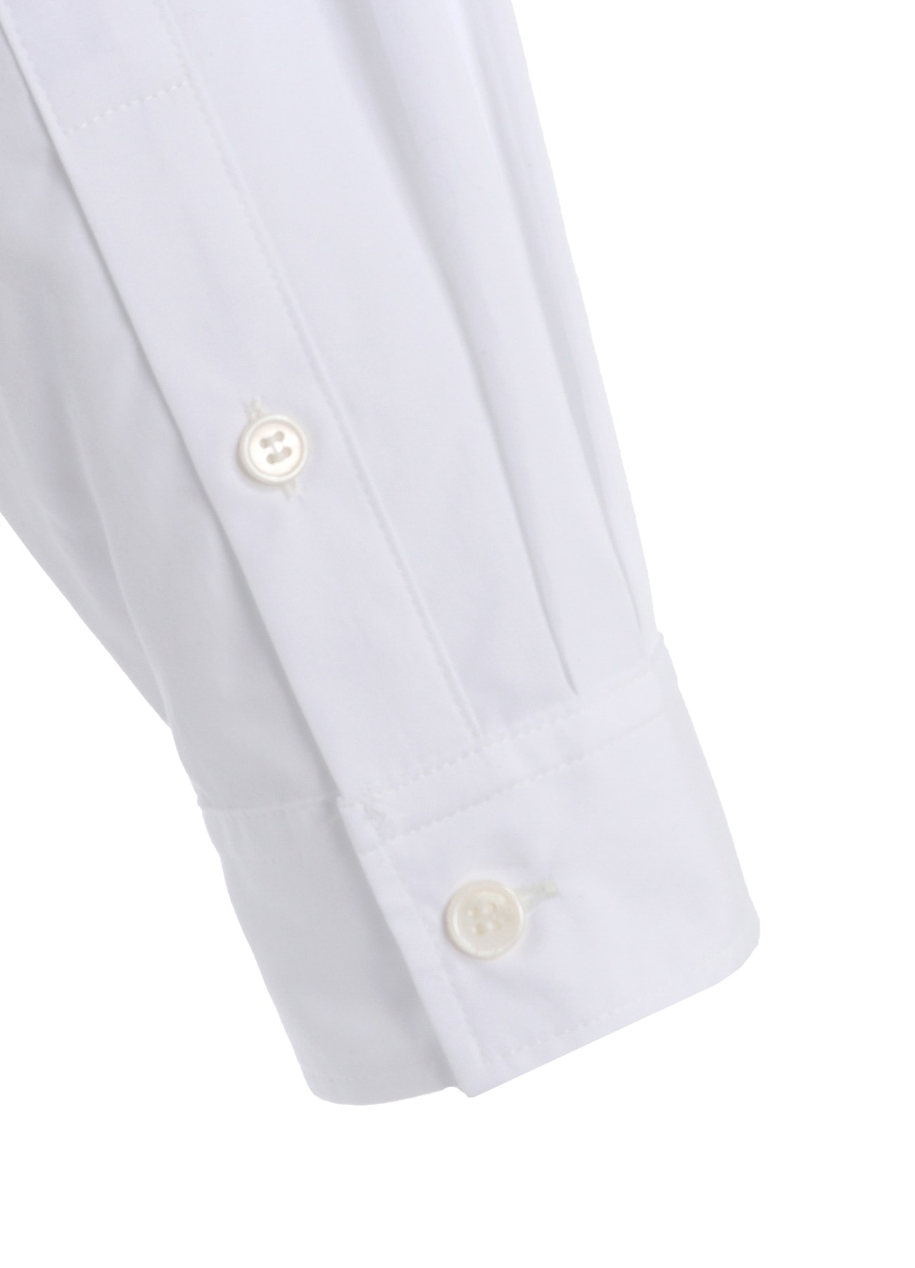 COTTON BROADCLOTH COLLAR CUT-OFF SHIRT
