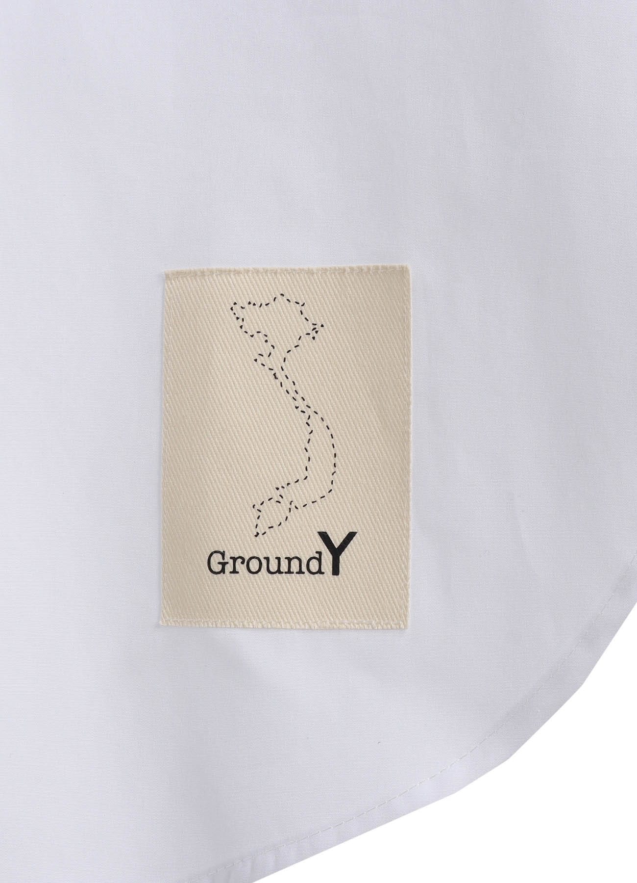 COTTON BROADCLOTH COLLAR CUT-OFF SHIRT