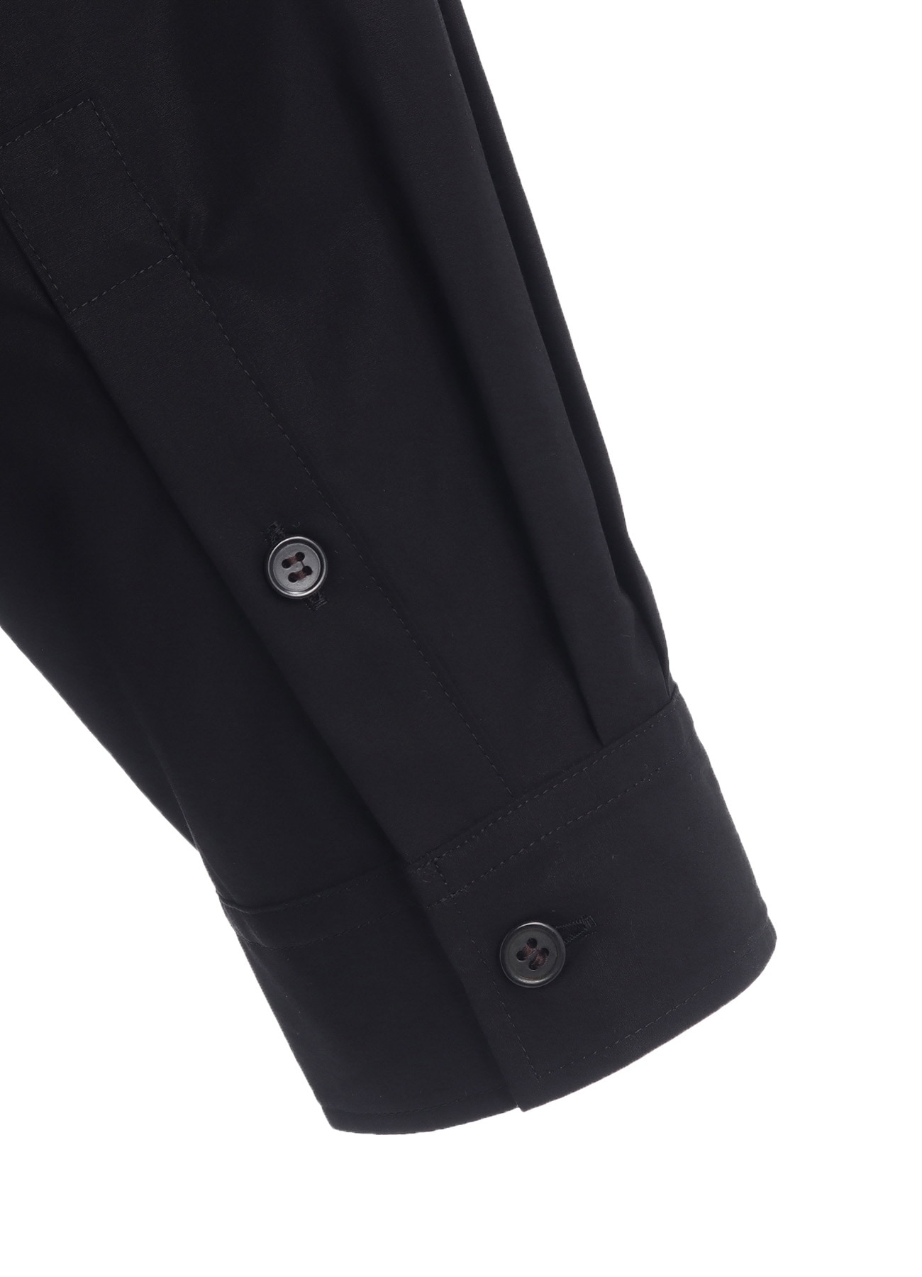 COTTON BROADCLOTH COLLAR CUT-OFF SHIRT