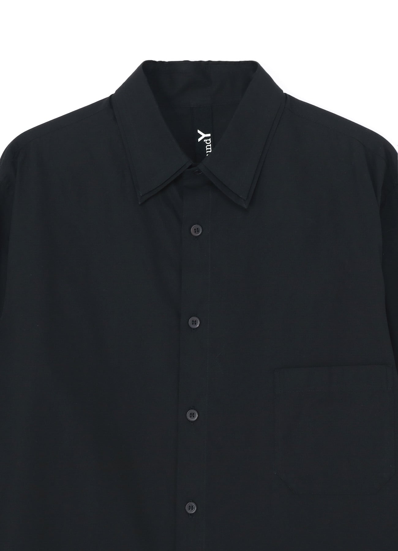 COTTON BROADCLOTH DOUBLE COLLAR SHIRT