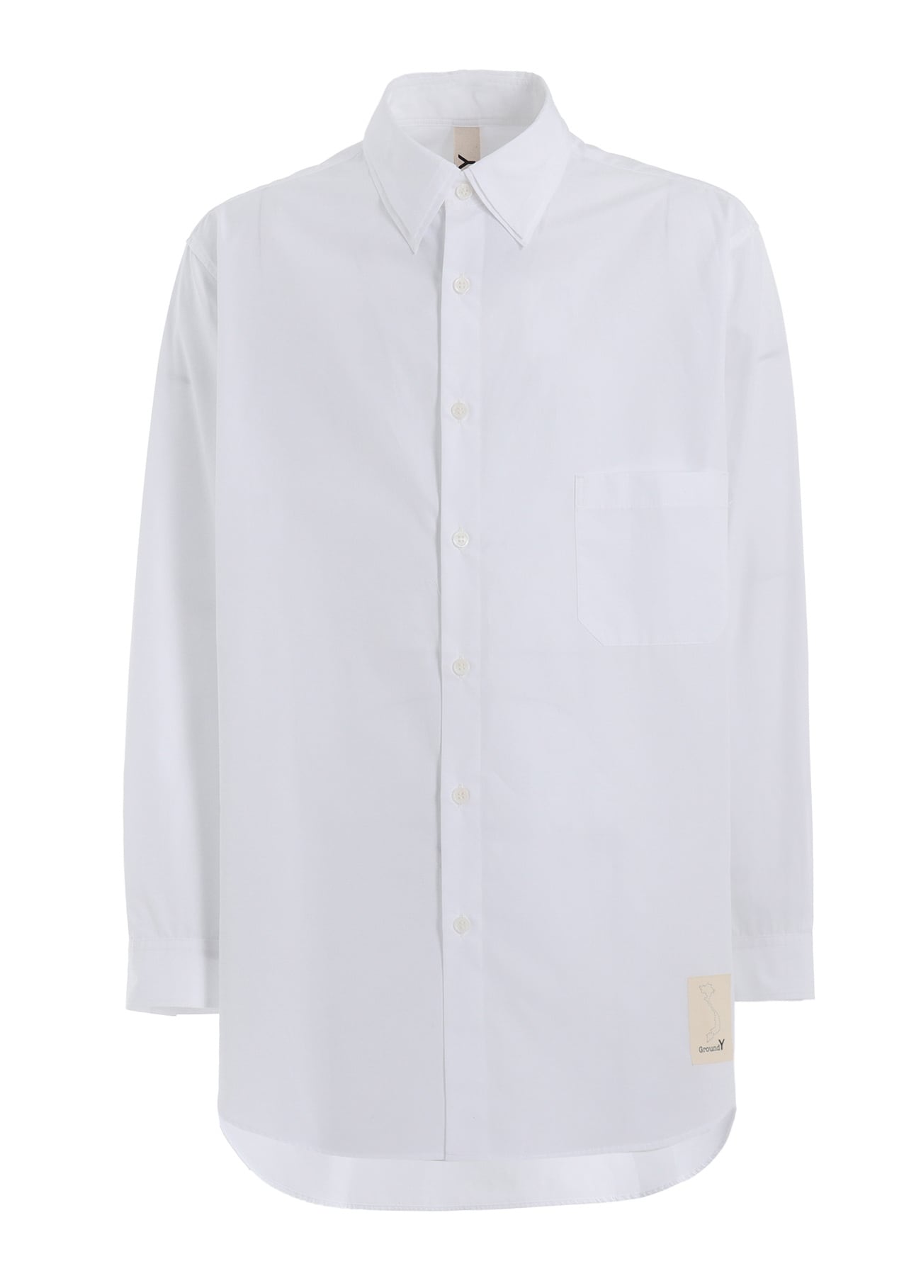 COTTON BROADCLOTH DOUBLE COLLAR SHIRT