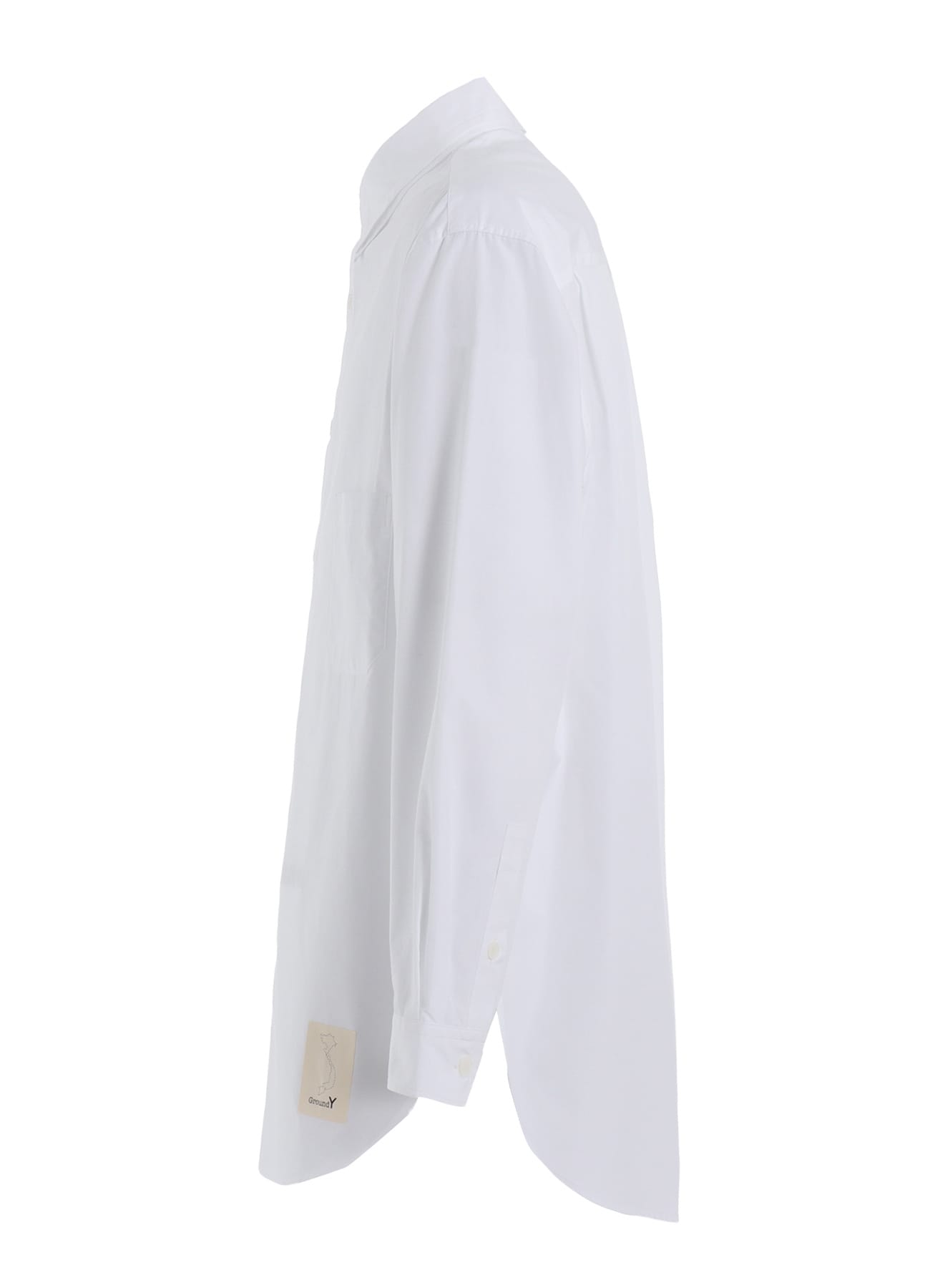 COTTON BROADCLOTH DOUBLE COLLAR SHIRT