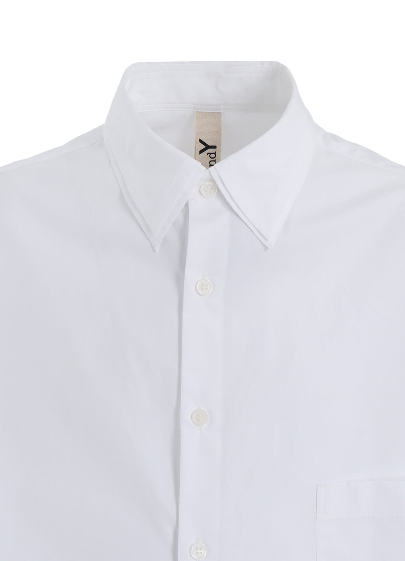 COTTON BROADCLOTH DOUBLE COLLAR SHIRT