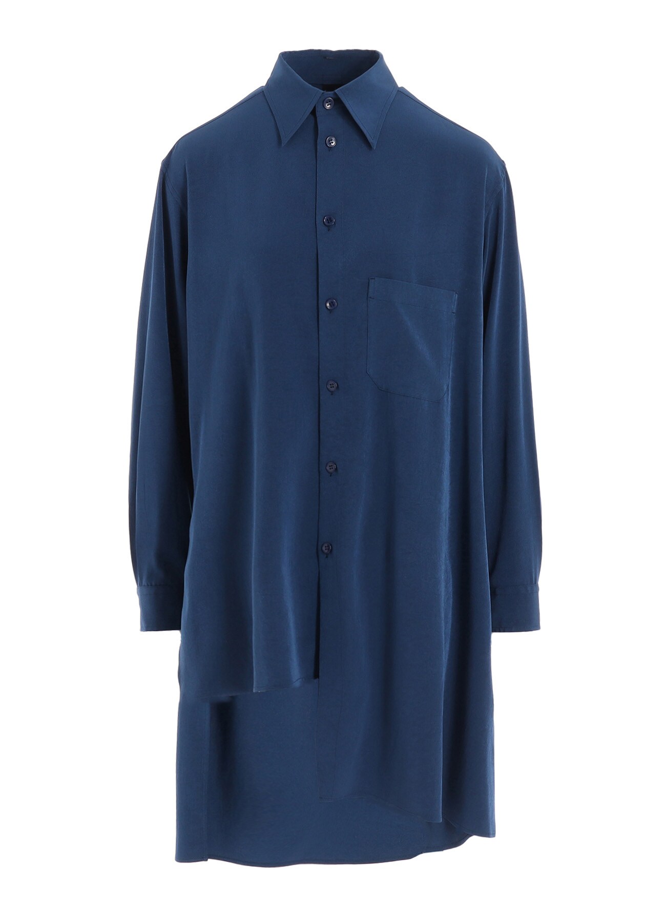 【直営店舗限定カラー】CREPE DE CHINE STANDARD ASYMMETRICAL FLARES SHIRT