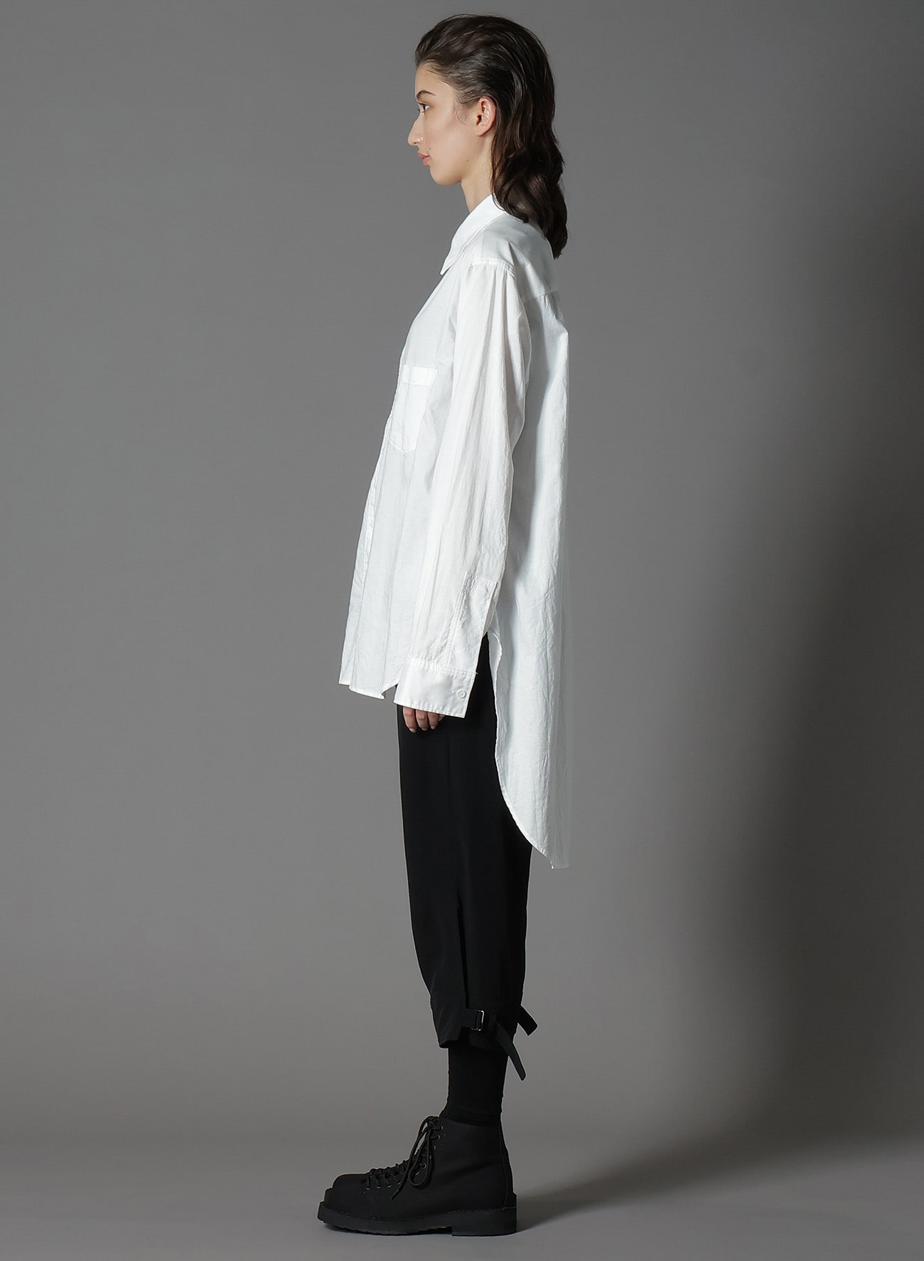 LIGHT COTTON TWILLL WASH ONC TIGHT SHIRT