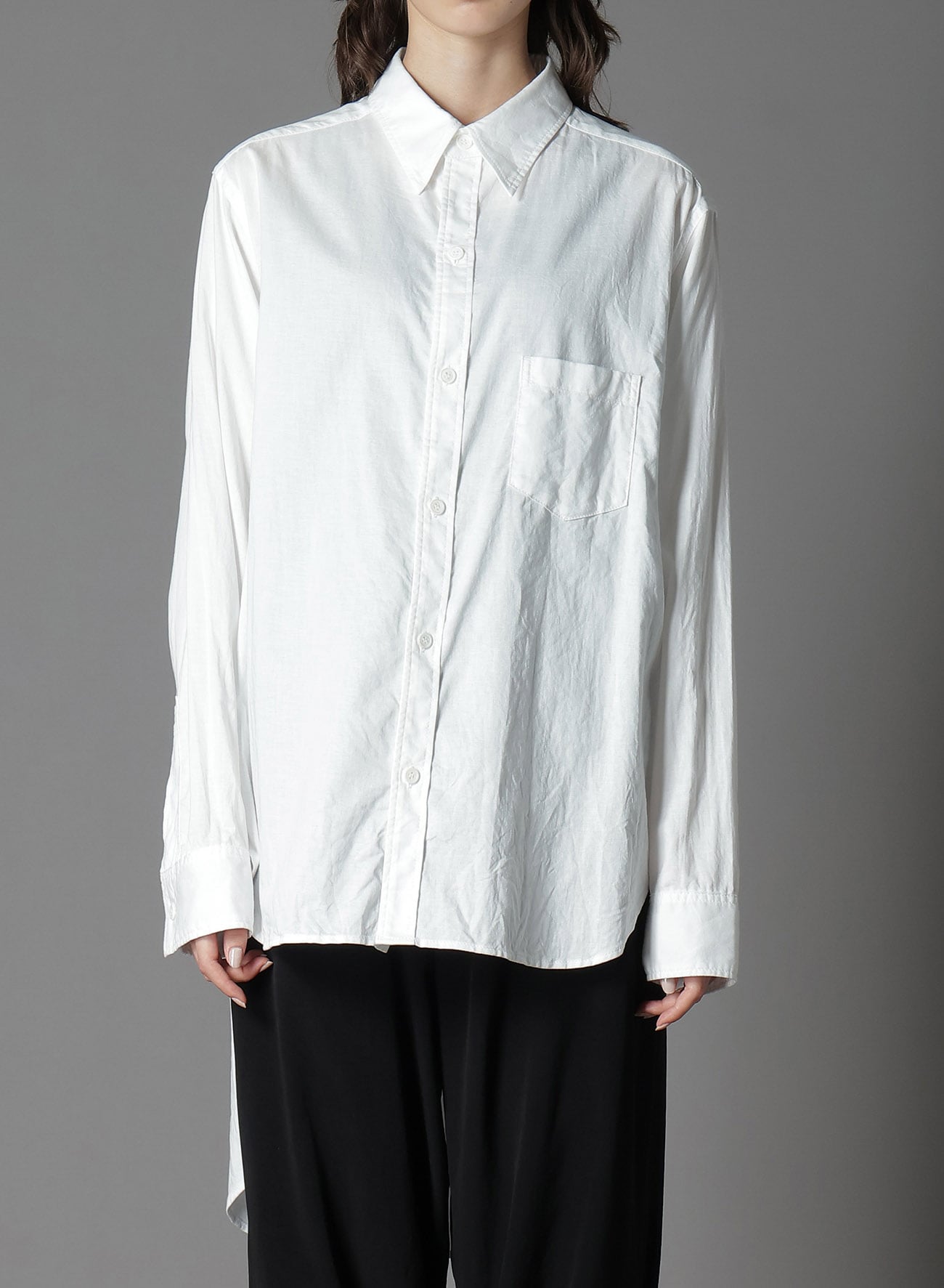 LIGHT COTTON TWILLL WASH ONC TIGHT SHIRT