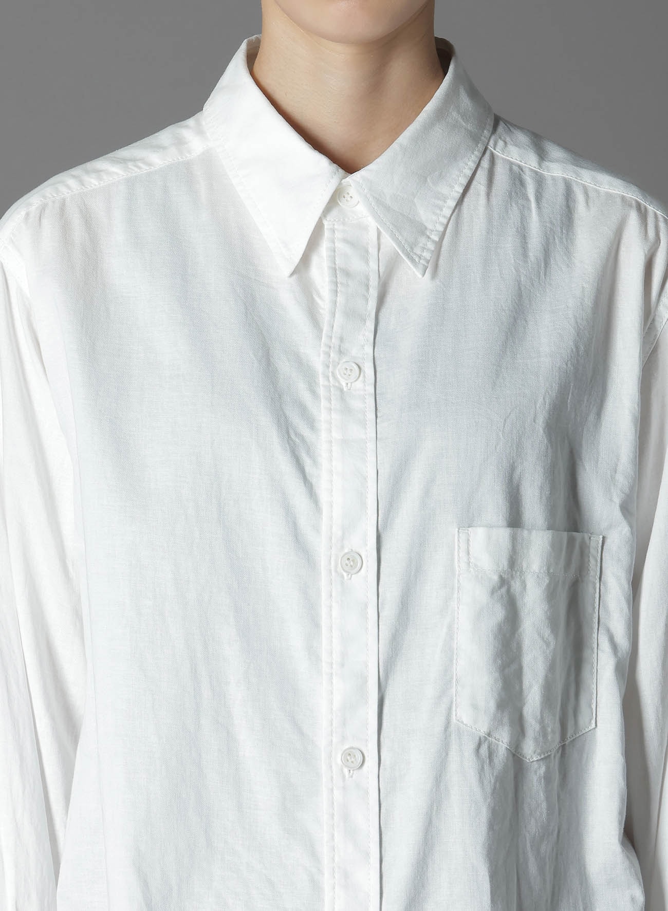 LIGHT COTTON TWILLL WASH ONC TIGHT SHIRT