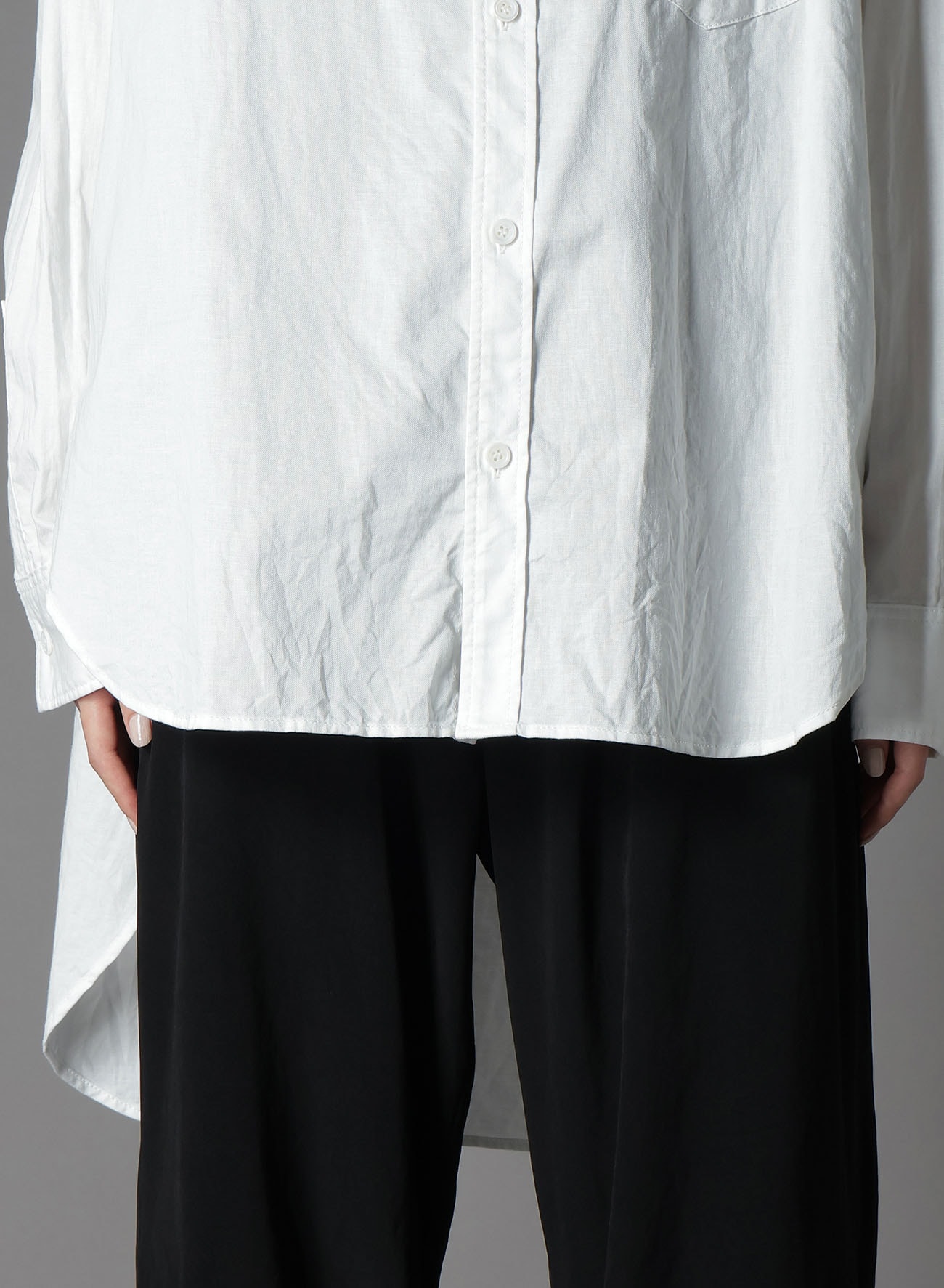 LIGHT COTTON TWILLL WASH ONC TIGHT SHIRT