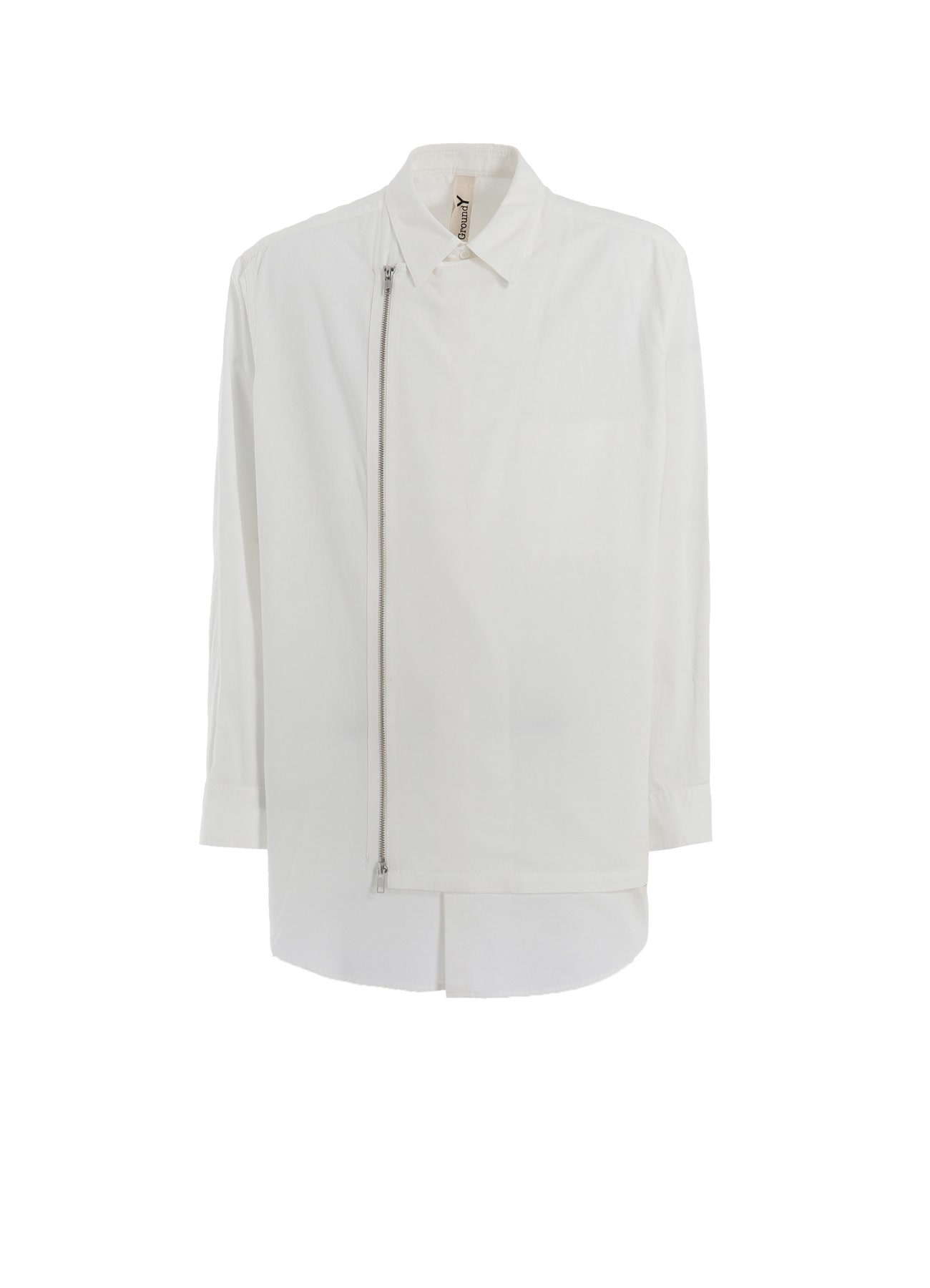 LIGHT COTTON TWILLL WASH ONC LEFT OVERLAPPING SHIRT