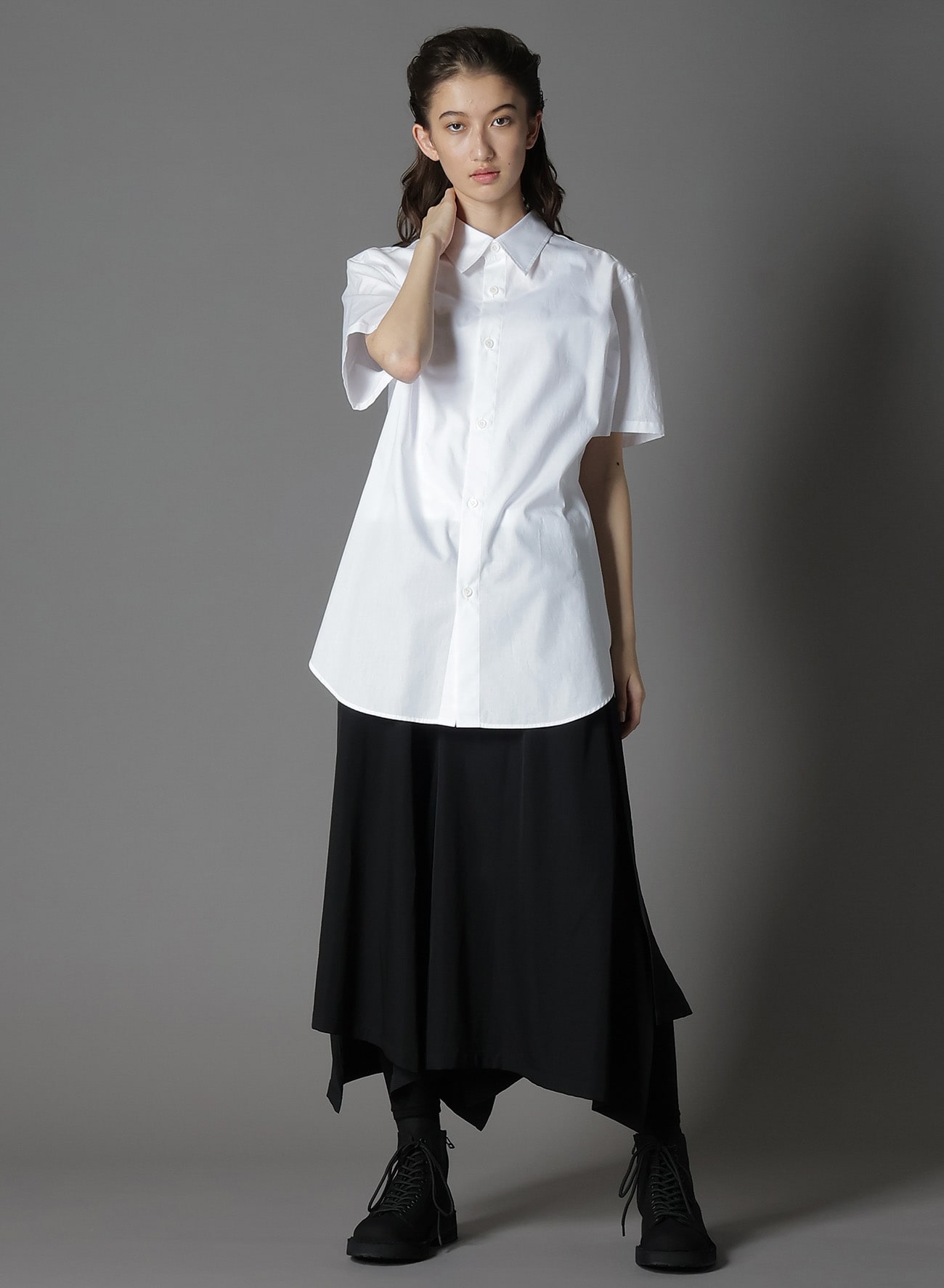 COTTON BROAD SHORT-SLEEVED SHIRT