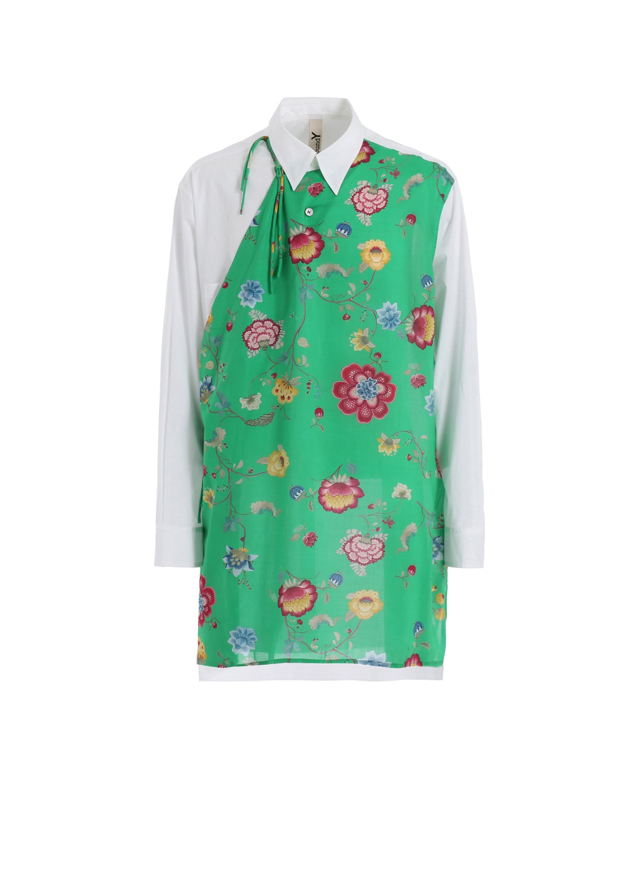 【1/17 10:00 Release】RAYON CHINESE FLOWER+COTTON BROAD CHANPA  SHIRT