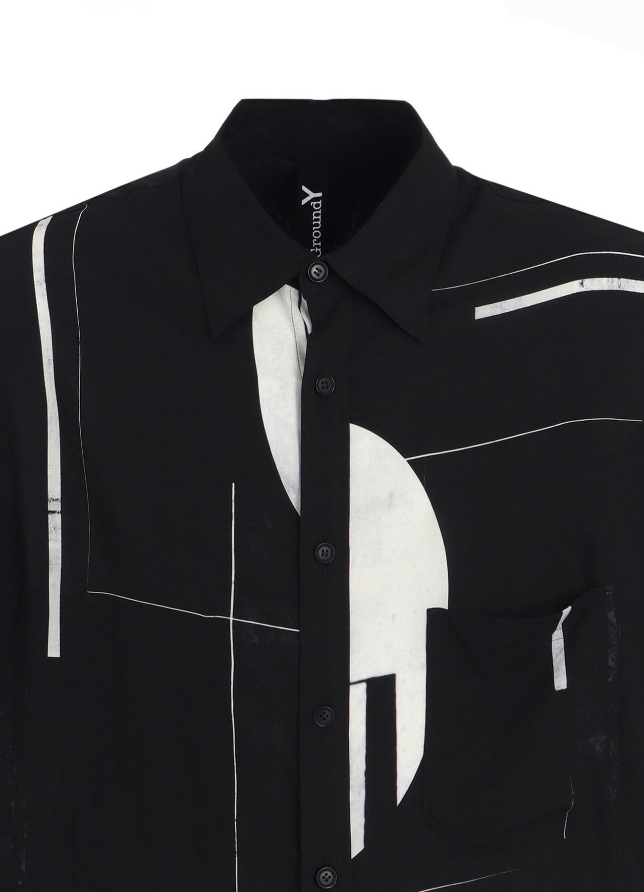 RAYON PRINT DOT PATTERN LONG SHIRT