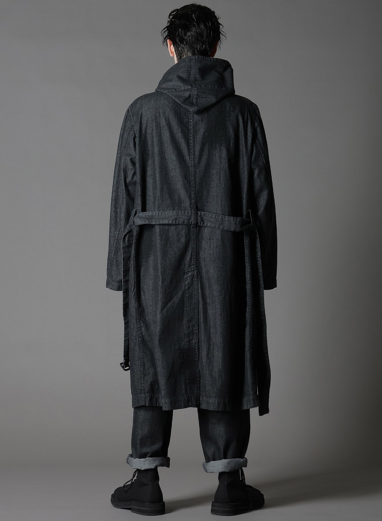 8OZ DENIM + DUNGAREE HOODED COATS WITH POCKETS