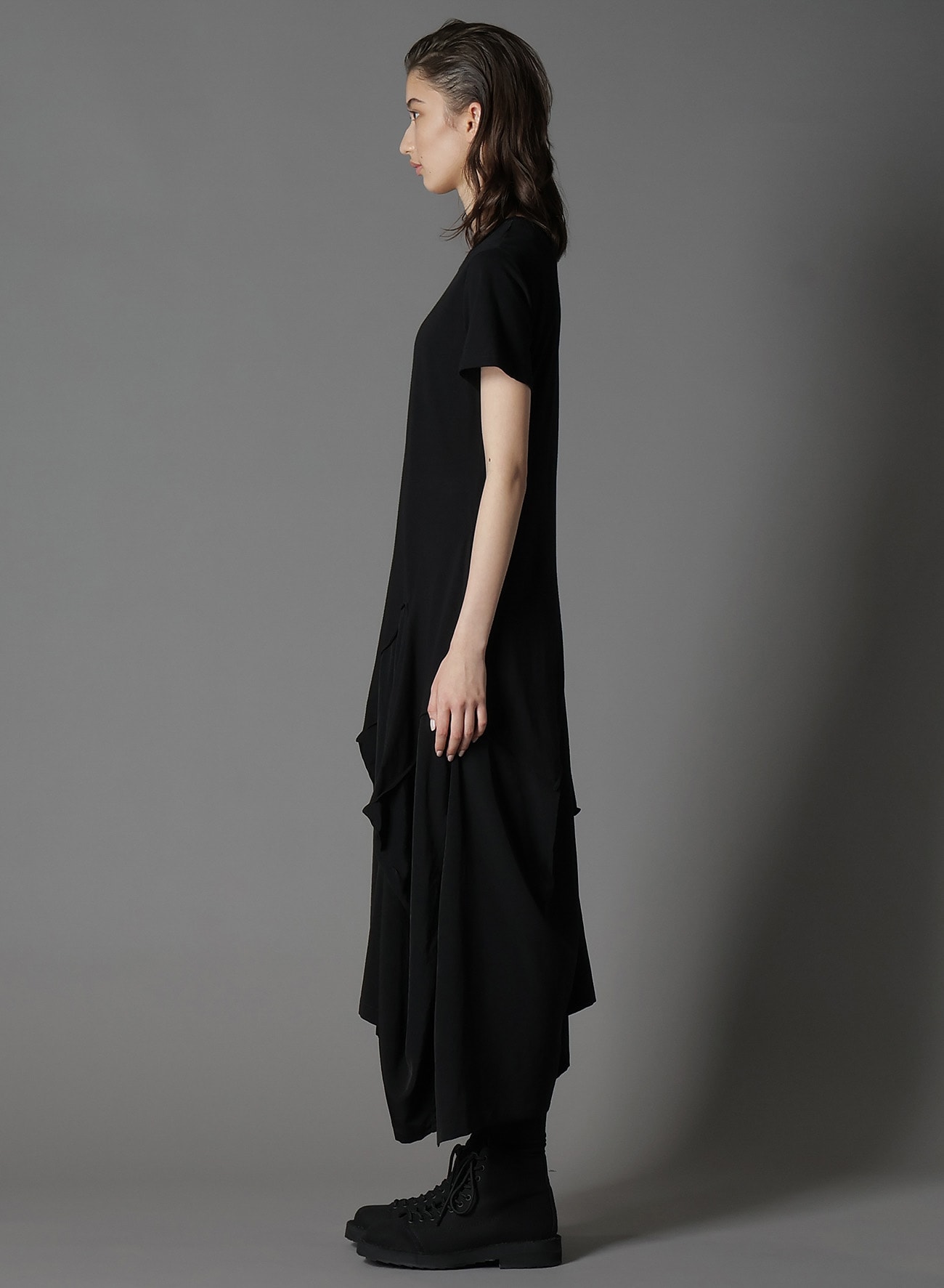 ULTIMA JERSEY + CREPE DE CHINE SQUARE T-DRESSES