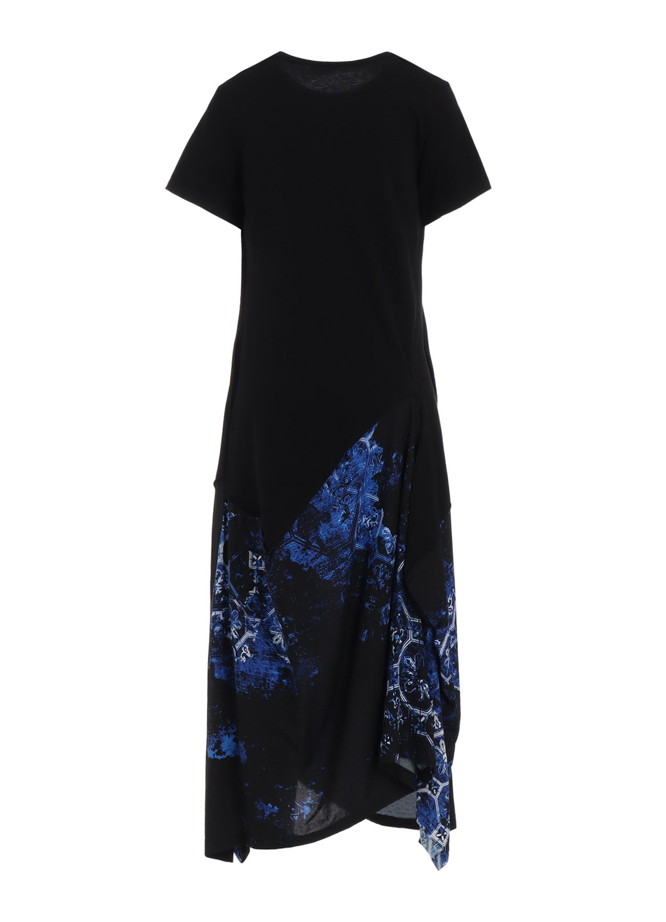 ULTIMA TRICOT+RAYON PRINT TILE PATTERN SQUARE T-DRESSES