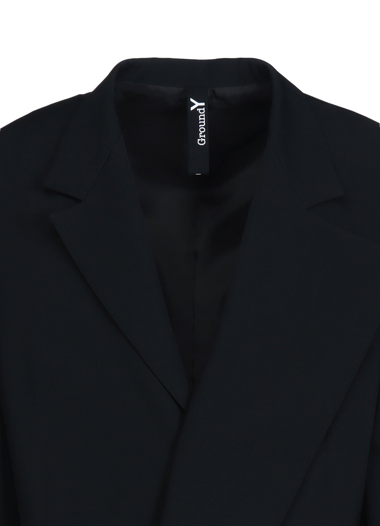 WOOL GABARDINE ASYMMETRICAL JACKET