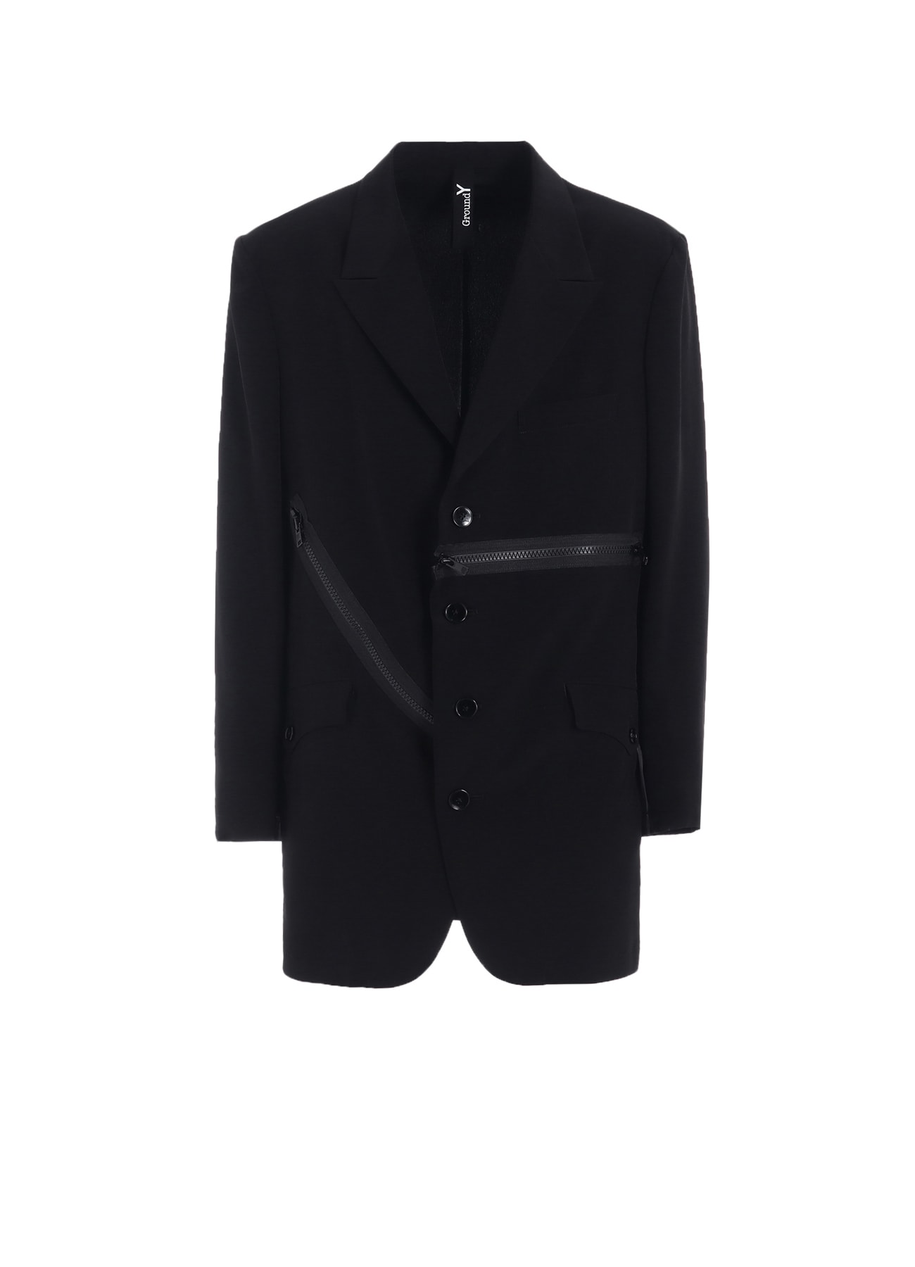 CREPE DE CHINE FRONT ZIP JACKET