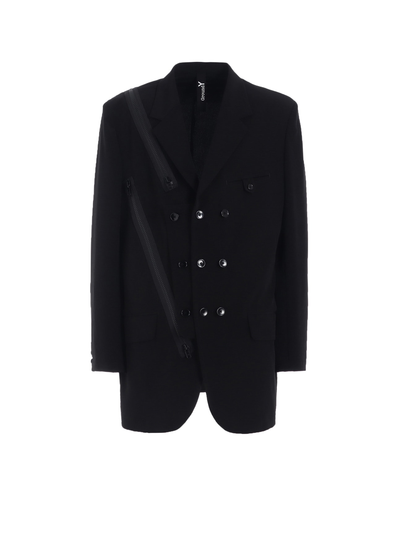 CREPE DE CHINE ADJUSTMENT ZIP JACKET