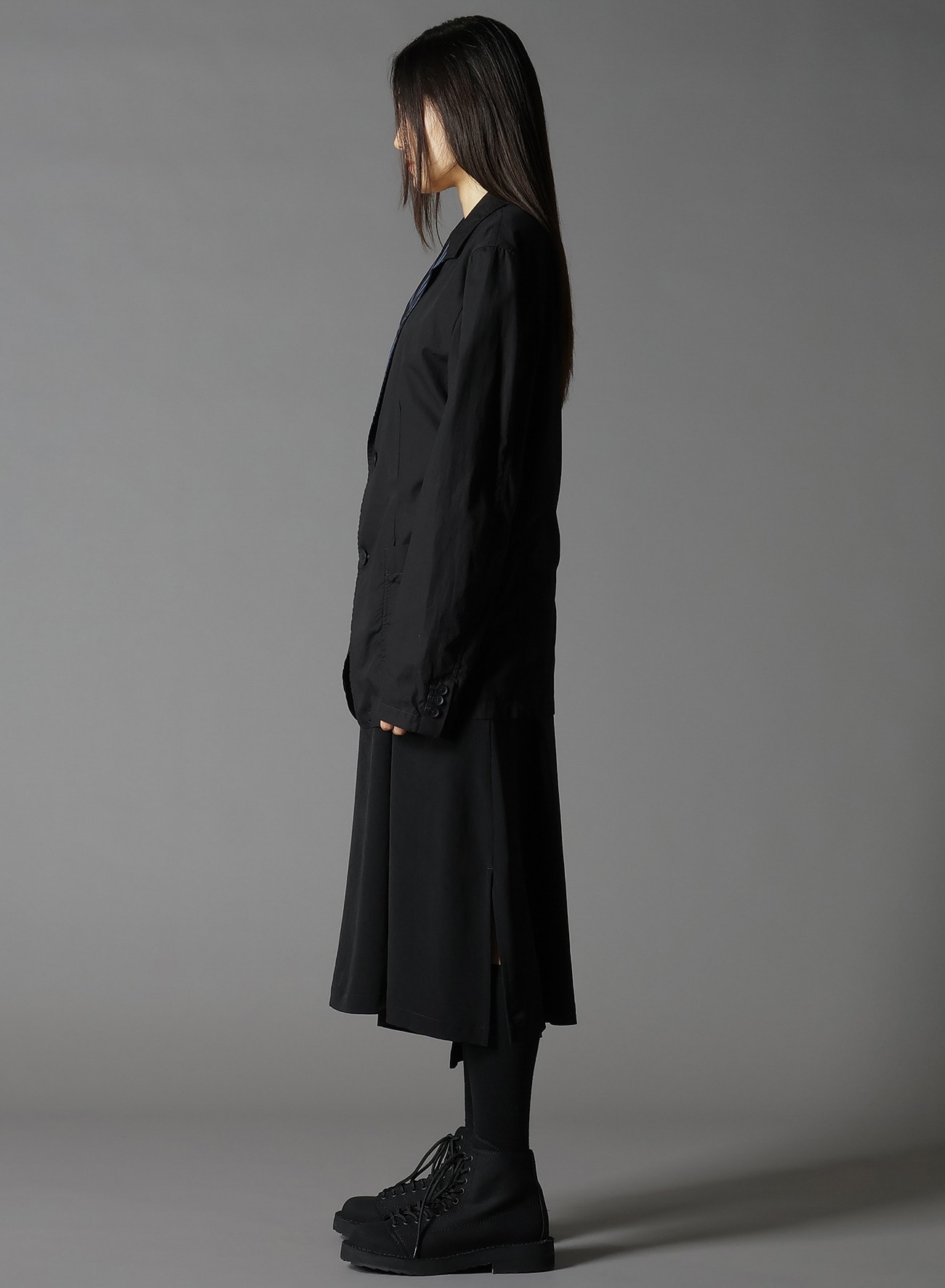 COTTON BROAD + CUPRA STRIPE STRIPE SWITCHING SHORT JACKET