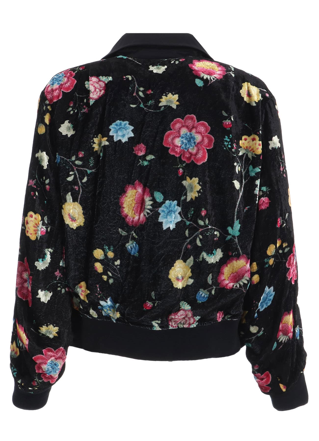 【1/17 10:00 Release】RAYON VELVET CHINESE FLOWER+NY SWITCHING MATERIAL BLOUSON