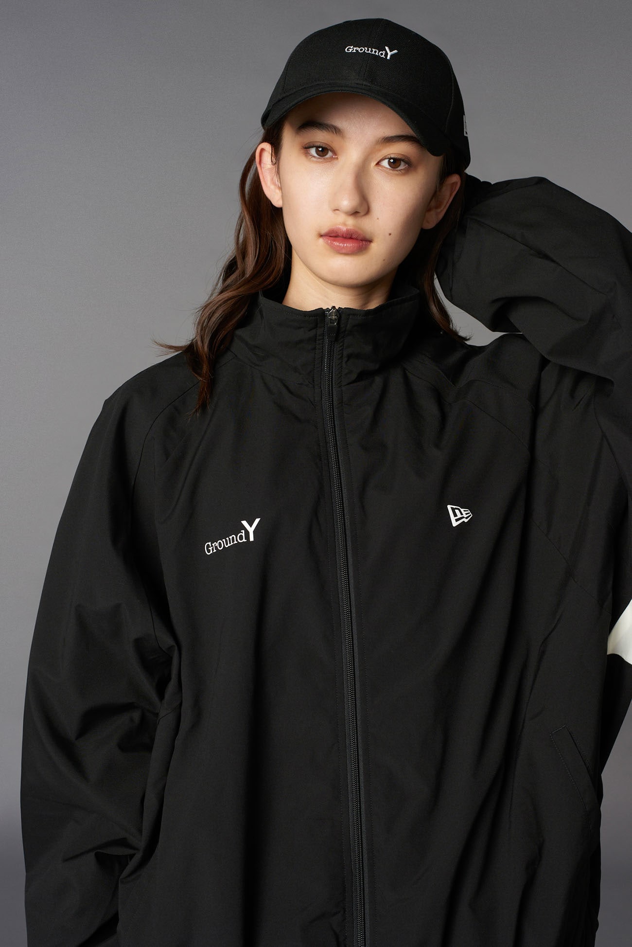 Ground Y×NEWERA(R) POLYESTER TRACK JACKET