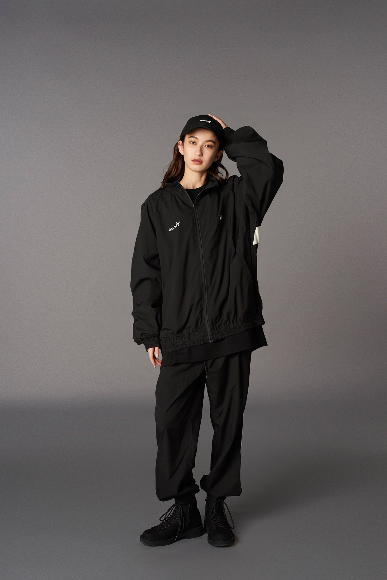 Ground Y×NEWERA(R) POLYESTER TRACK JACKET
