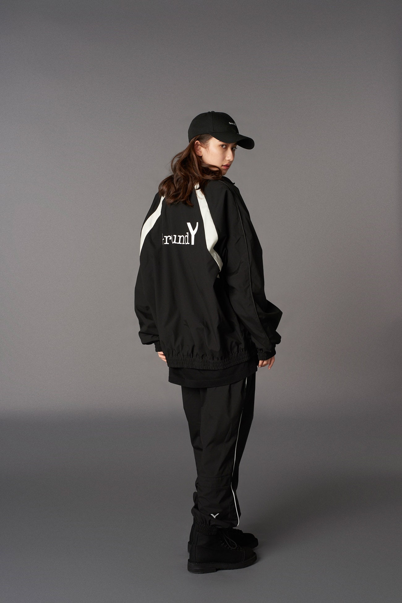 Ground Y×NEWERA(R) POLYESTER TRACK JACKET