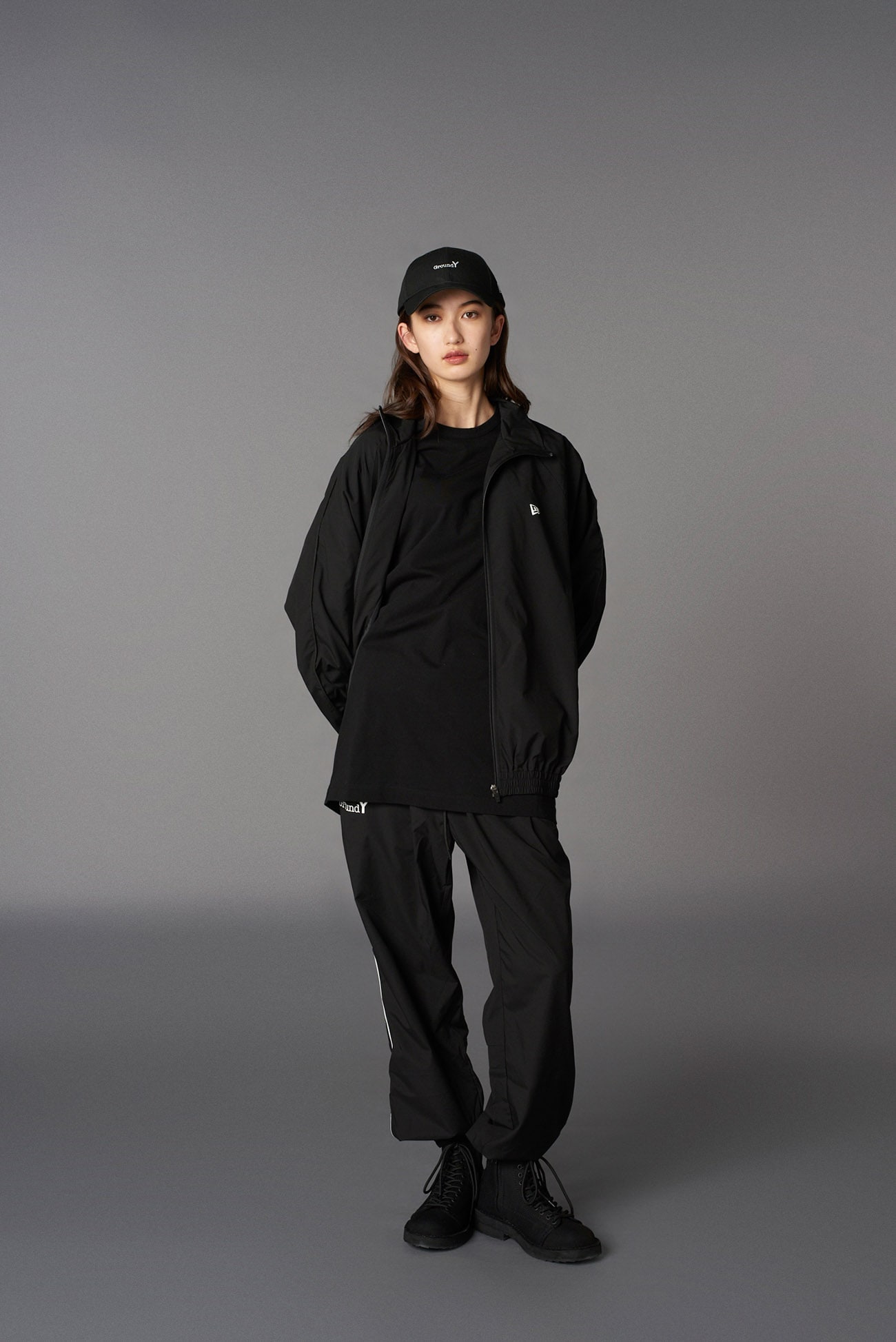 Ground Y×NEWERA(R) POLYESTER TRACK JACKET