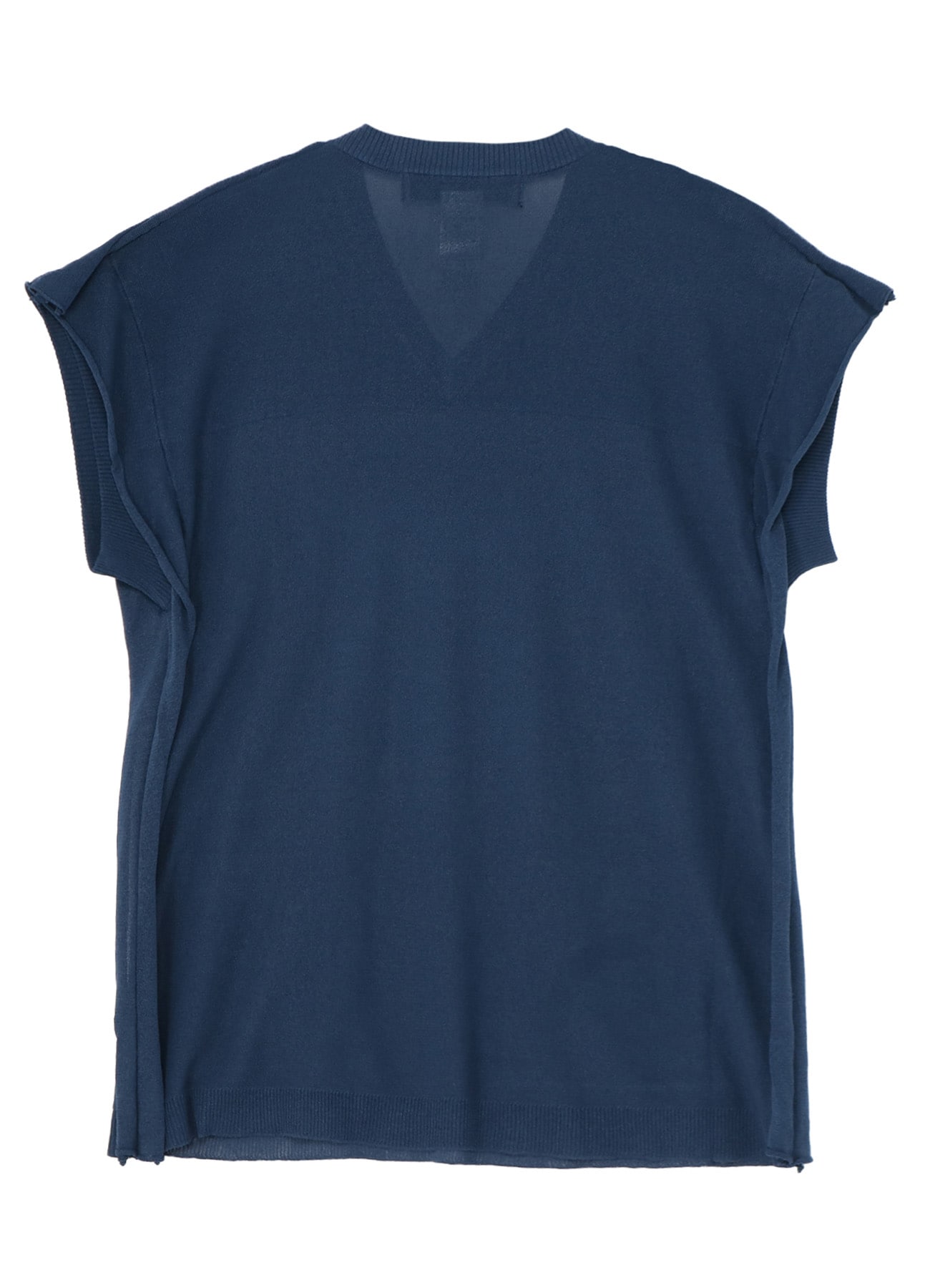 PAPER YARN V NECK KNIT