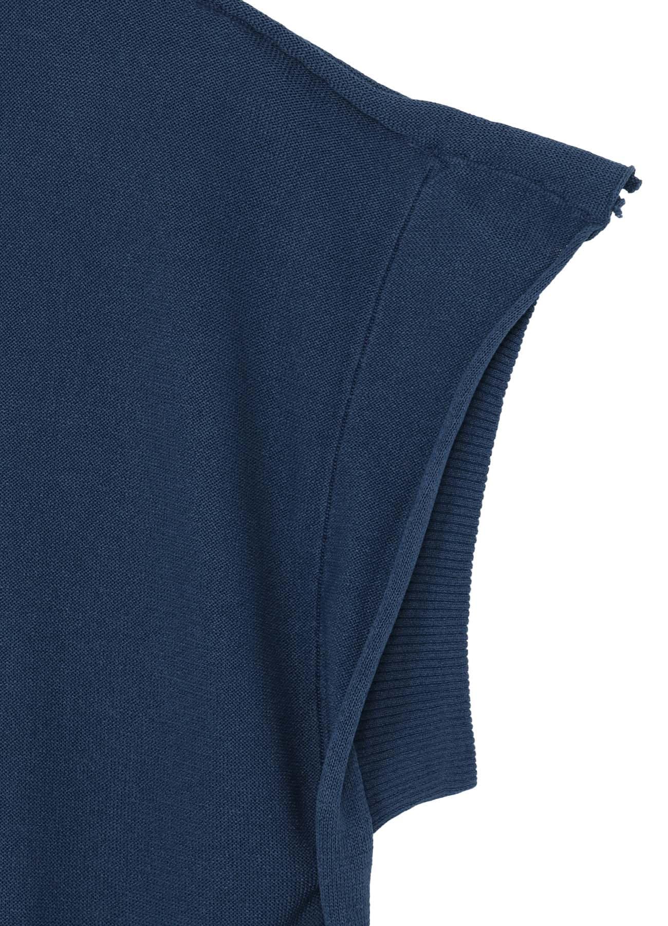 PAPER YARN V NECK KNIT