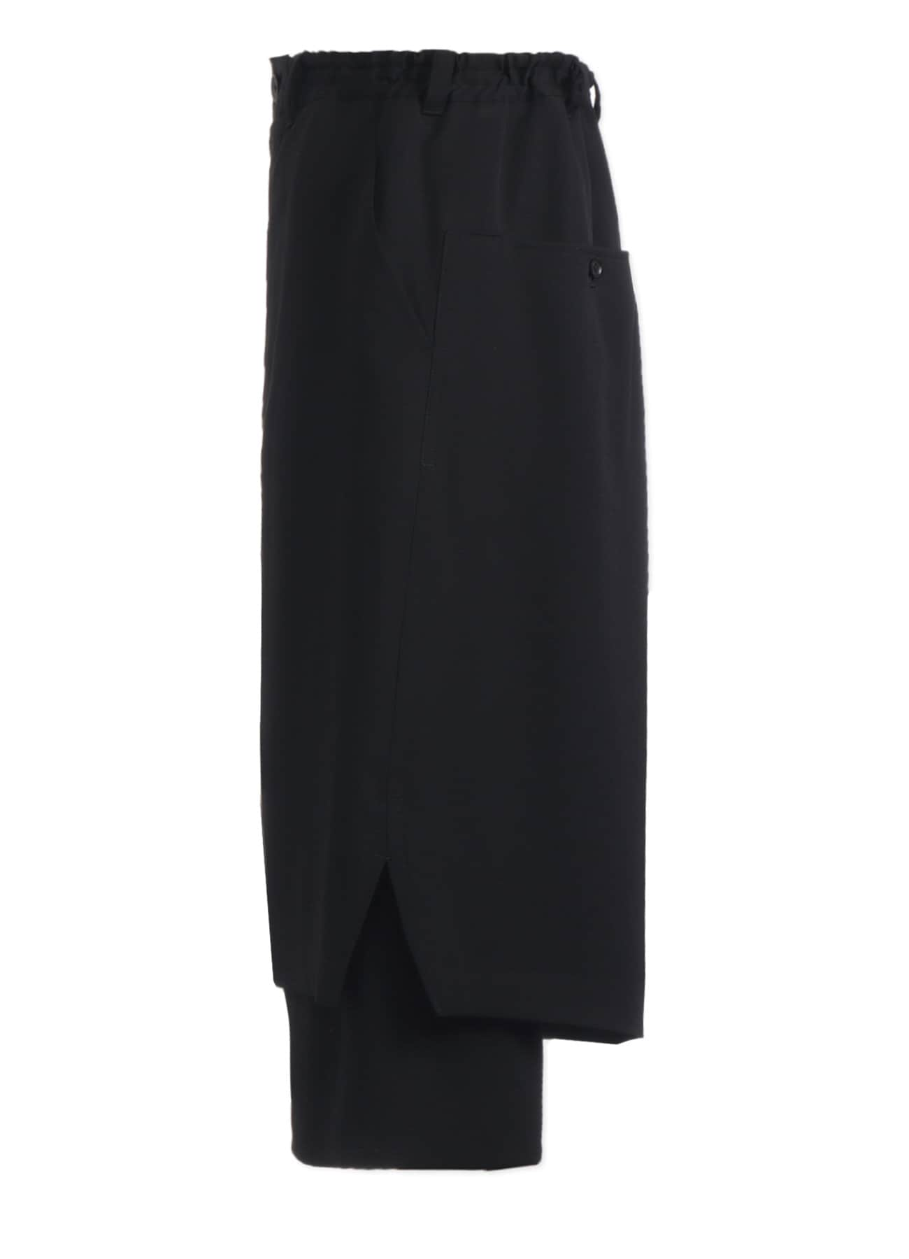 WOOL GABARDINE STANDARD WRAP TROUSERS