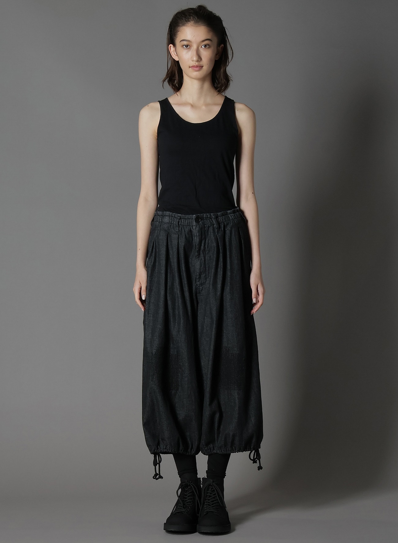 8OZ DENIM + DUNGAREE BALLOON PANTS