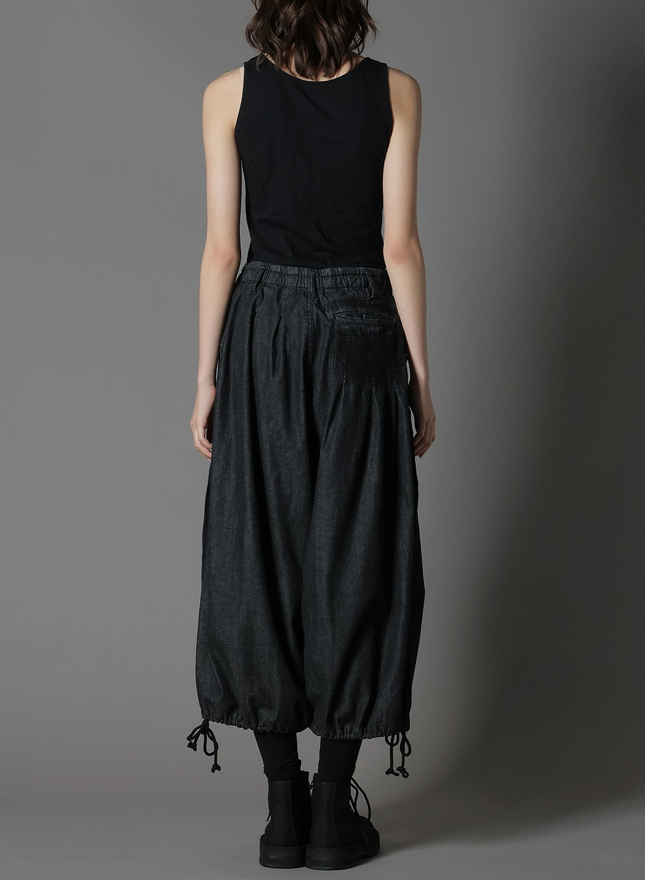 8OZ DENIM + DUNGAREE BALLOON PANTS