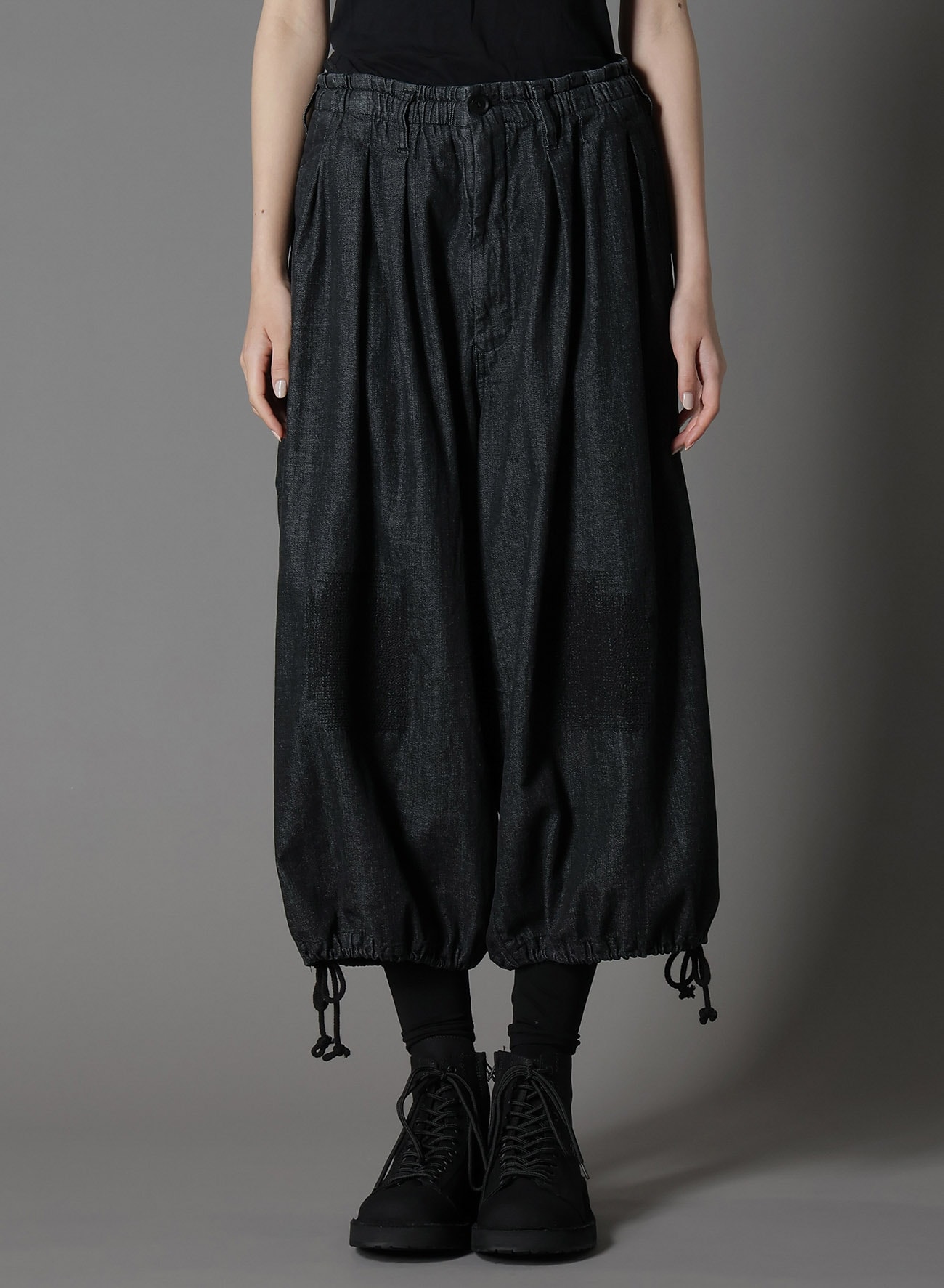 8OZ DENIM + DUNGAREE BALLOON PANTS