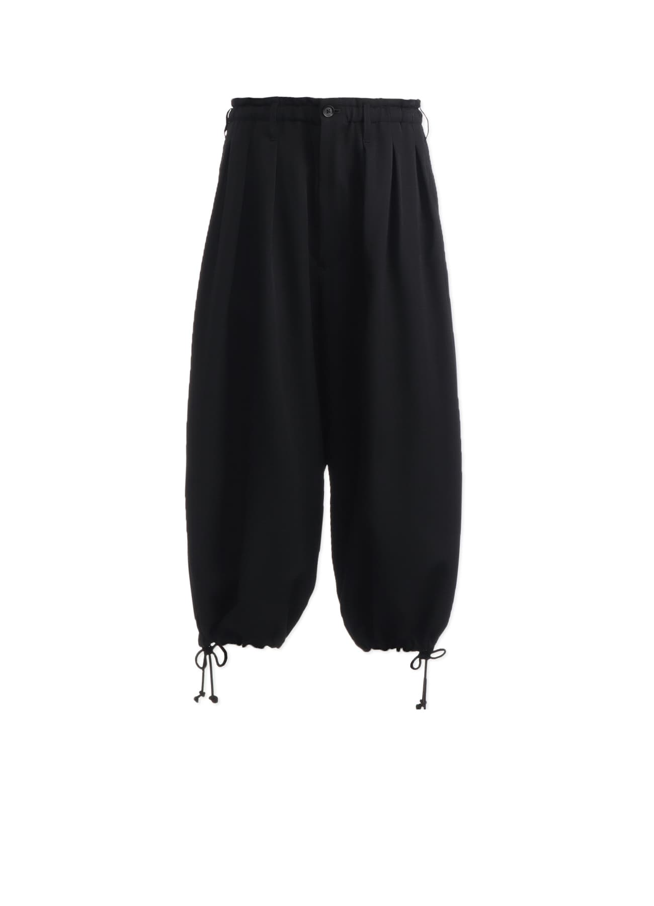 WOOL GABARDINE BALLOON PANTS