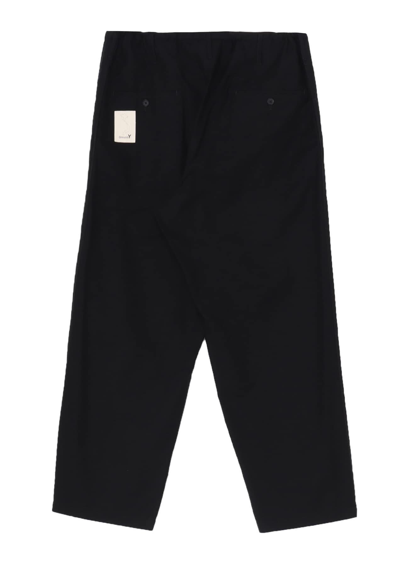 COTTON TWILL WAIST DRAWSTRING PANTS