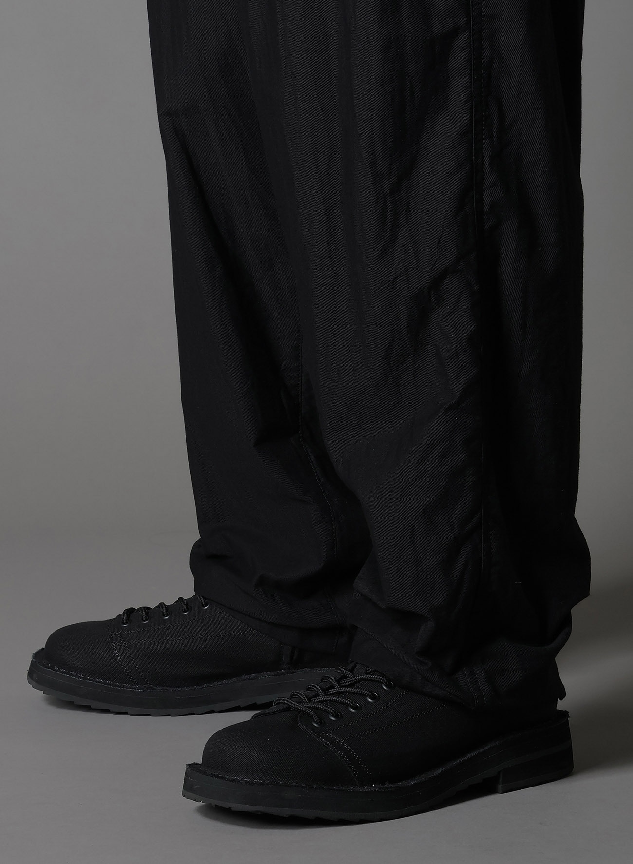 COTTON TWILL WAIST DRAWSTRING PANTS