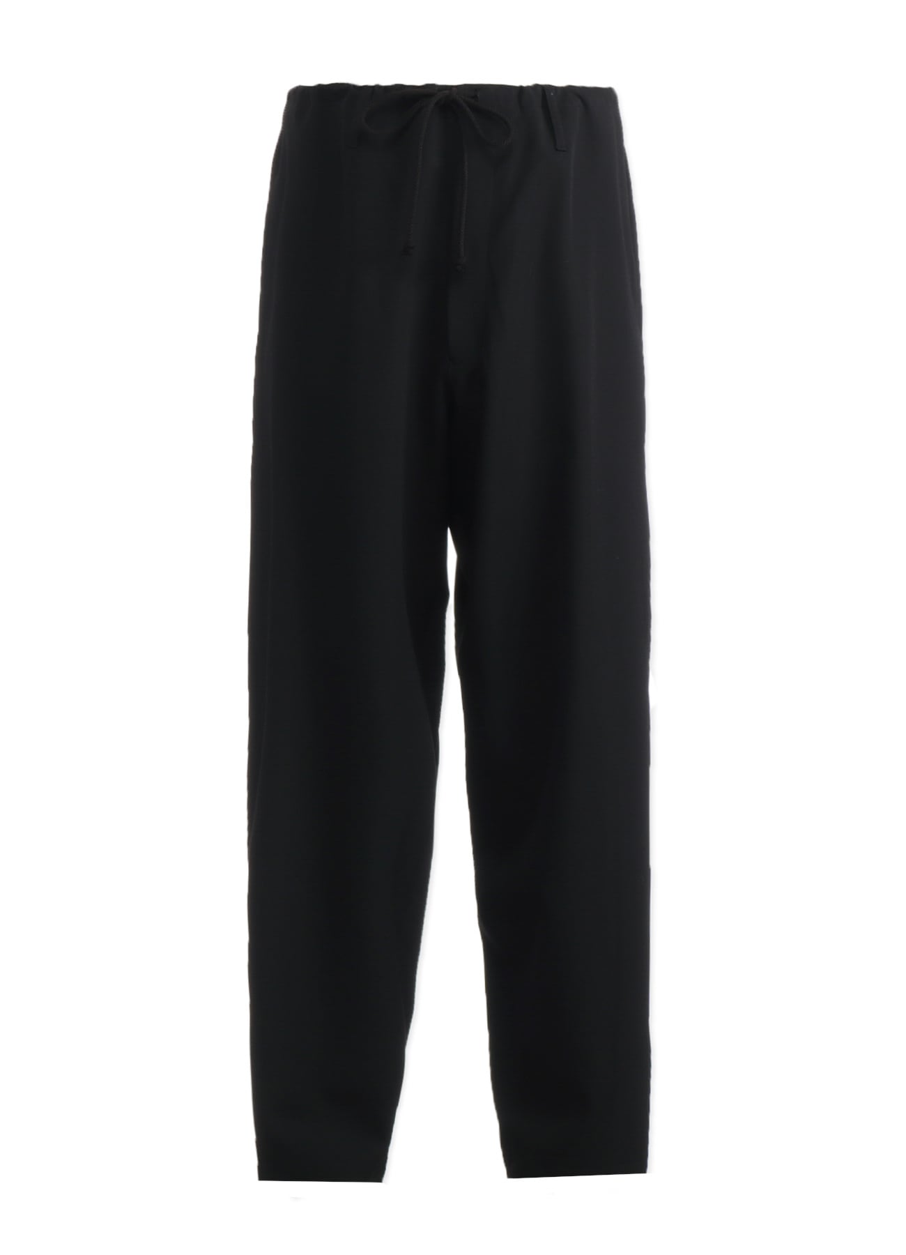 WOOL GABARDINE WAIST DRAWSTRING PANTS