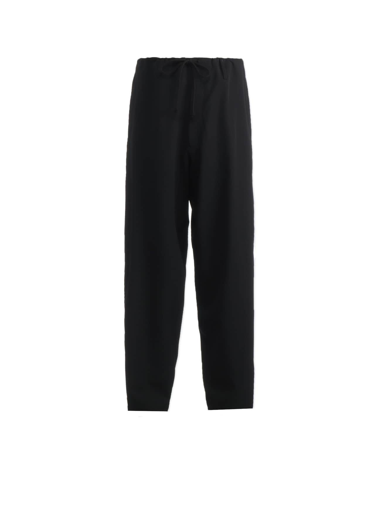 WOOL GABARDINE WAIST DRAWSTRING PANTS