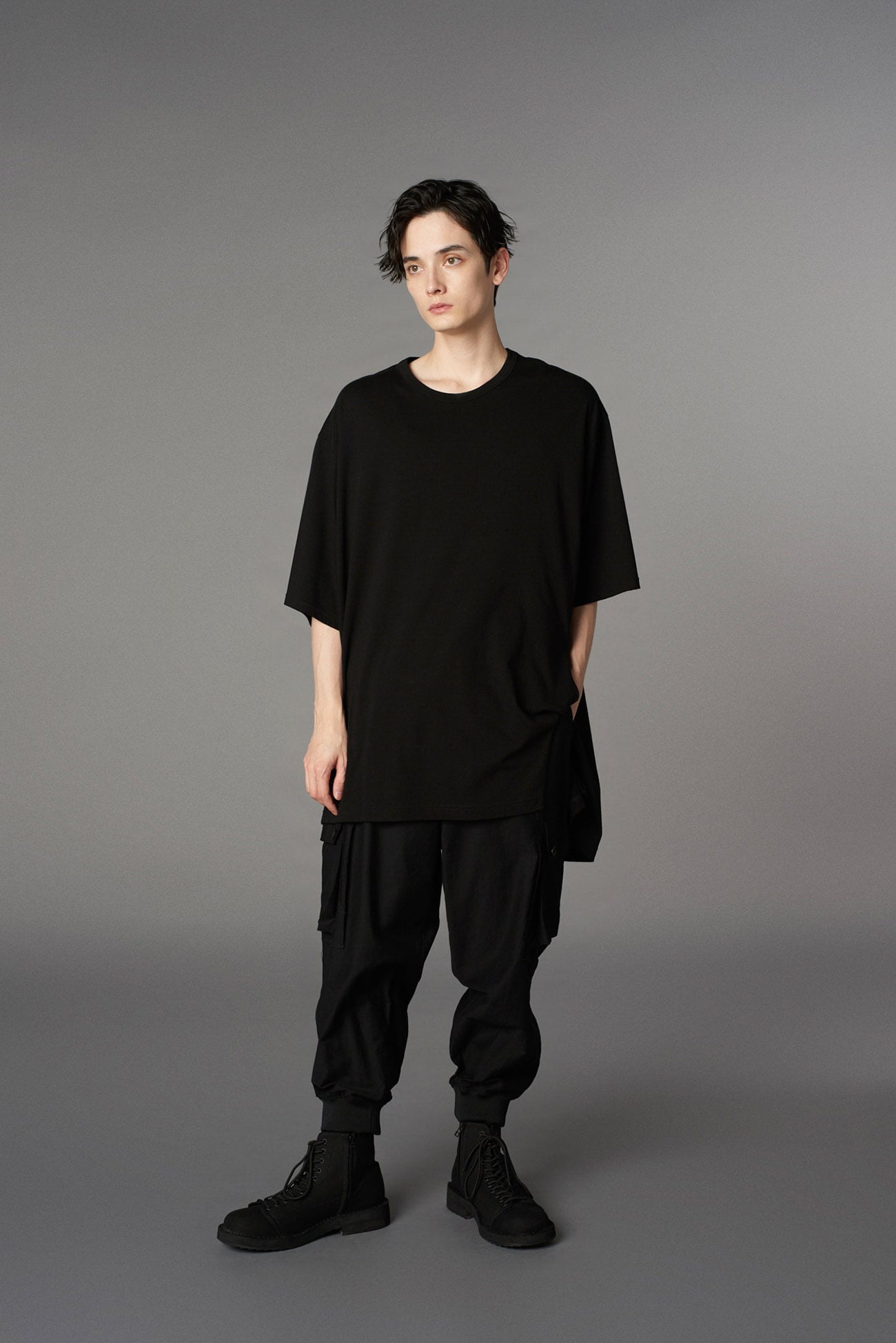 COTTON TWILL STANDARD RIBBED HEM CARGO