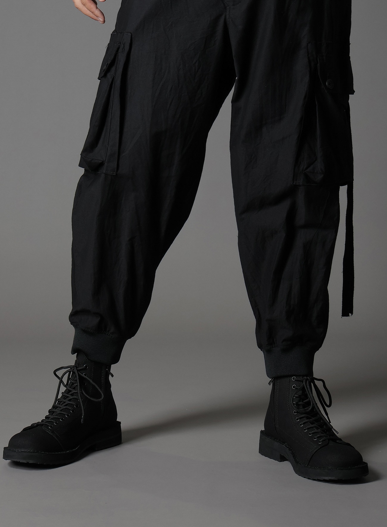 COTTON TWILL STANDARD RIBBED HEM CARGO