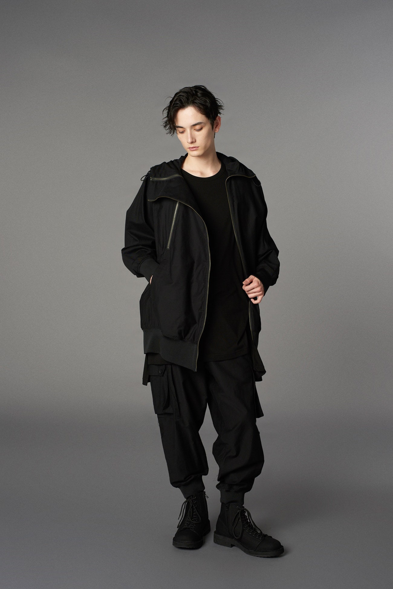 COTTON TWILL STANDARD RIBBED HEM CARGO