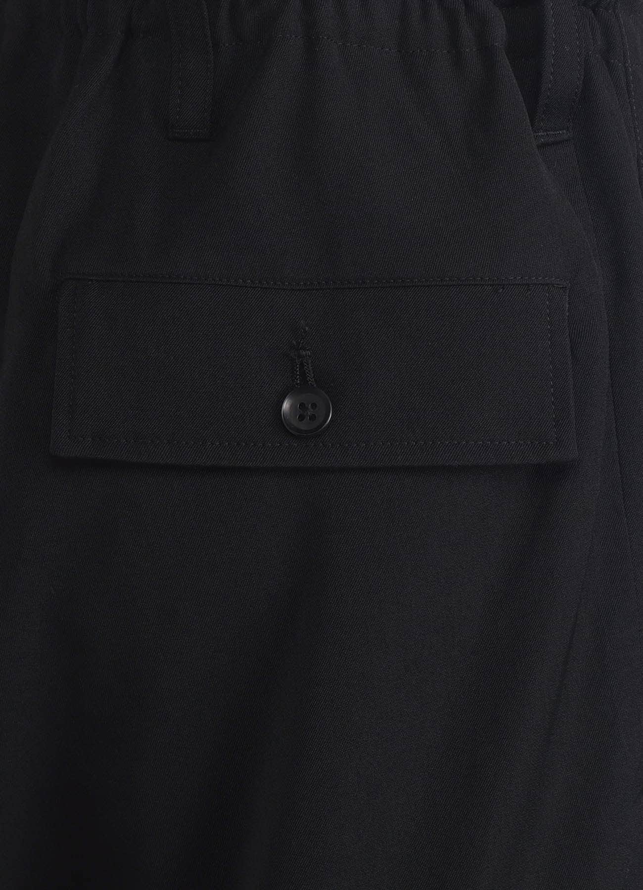 WOOL GABARDINE STANDARD RIBBED HEM CARGO