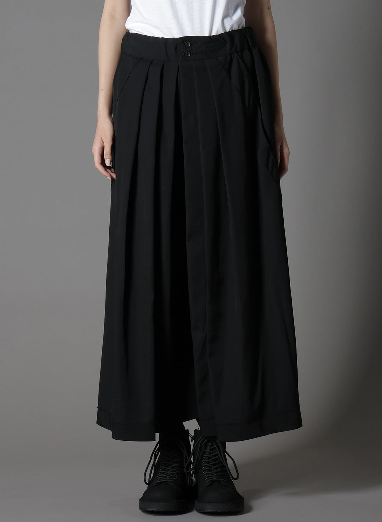 WOOL GABARDINE GY HAKAMA TYPE1