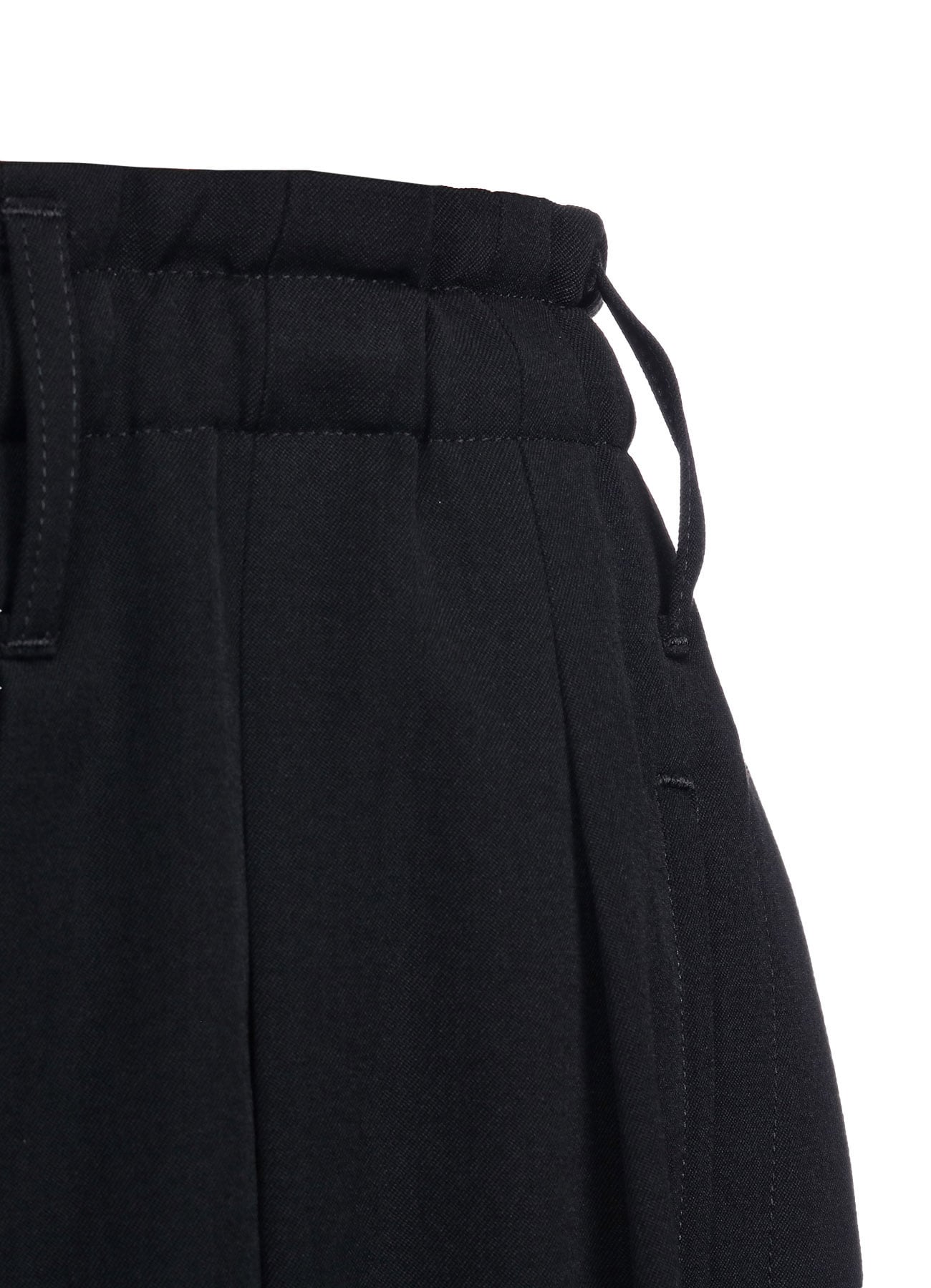 WOOL GABARDINE BALLOON CROW PANTS