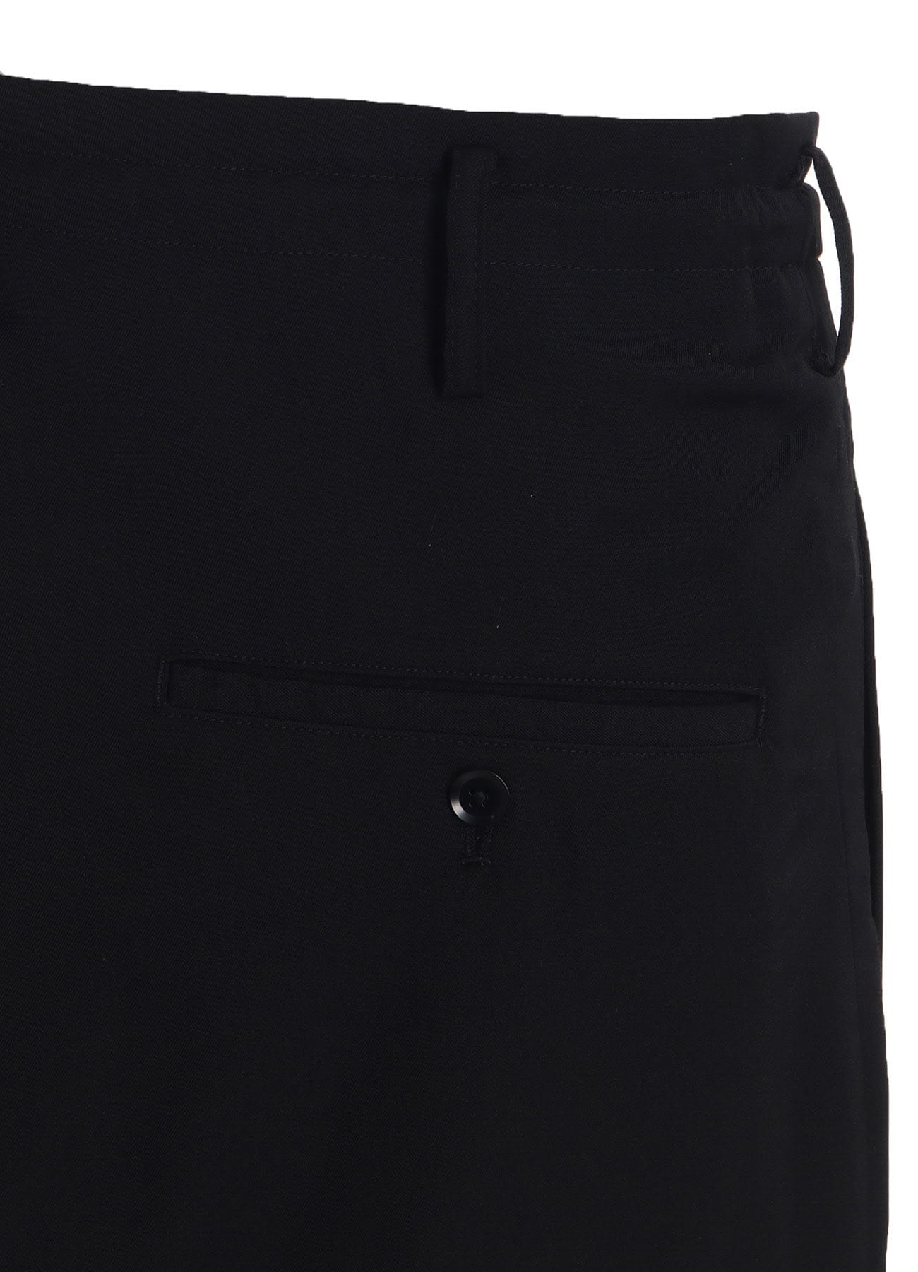 WOOL GABARDINE 3D HALF POCKET PANTS